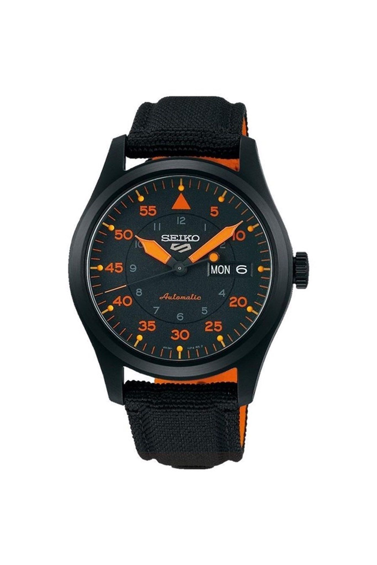 Seiko Watch Orange Black