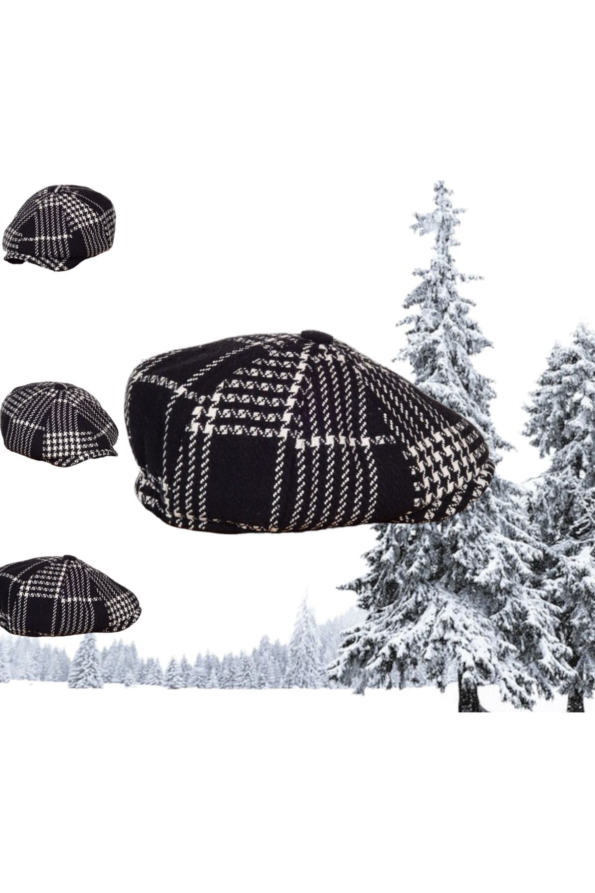 Shopiolog-Patterned David Beckham Model Peaky Blinders Cap Hat 6