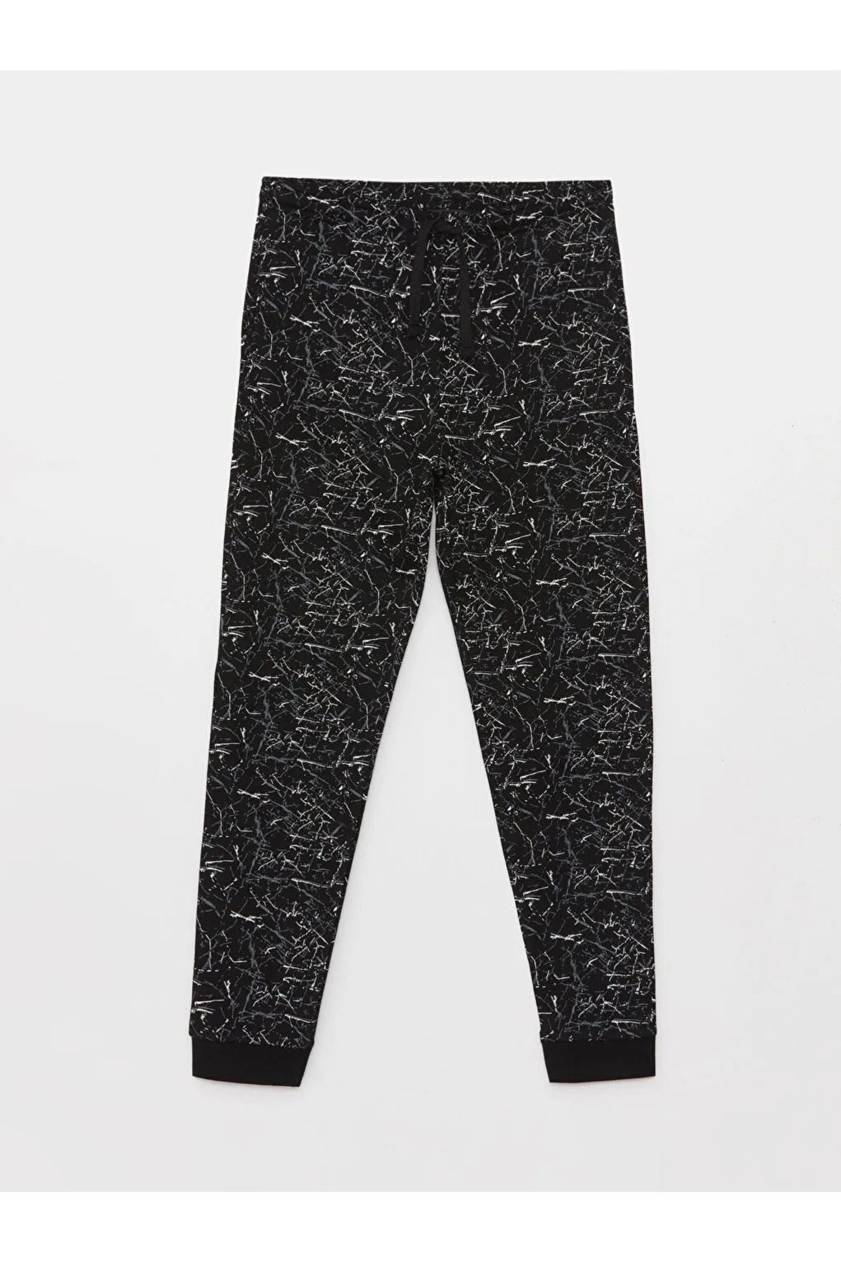ست پیژامه مشکی مردانه لباس خواب LCW DREAM Slim Fit LC Waikiki