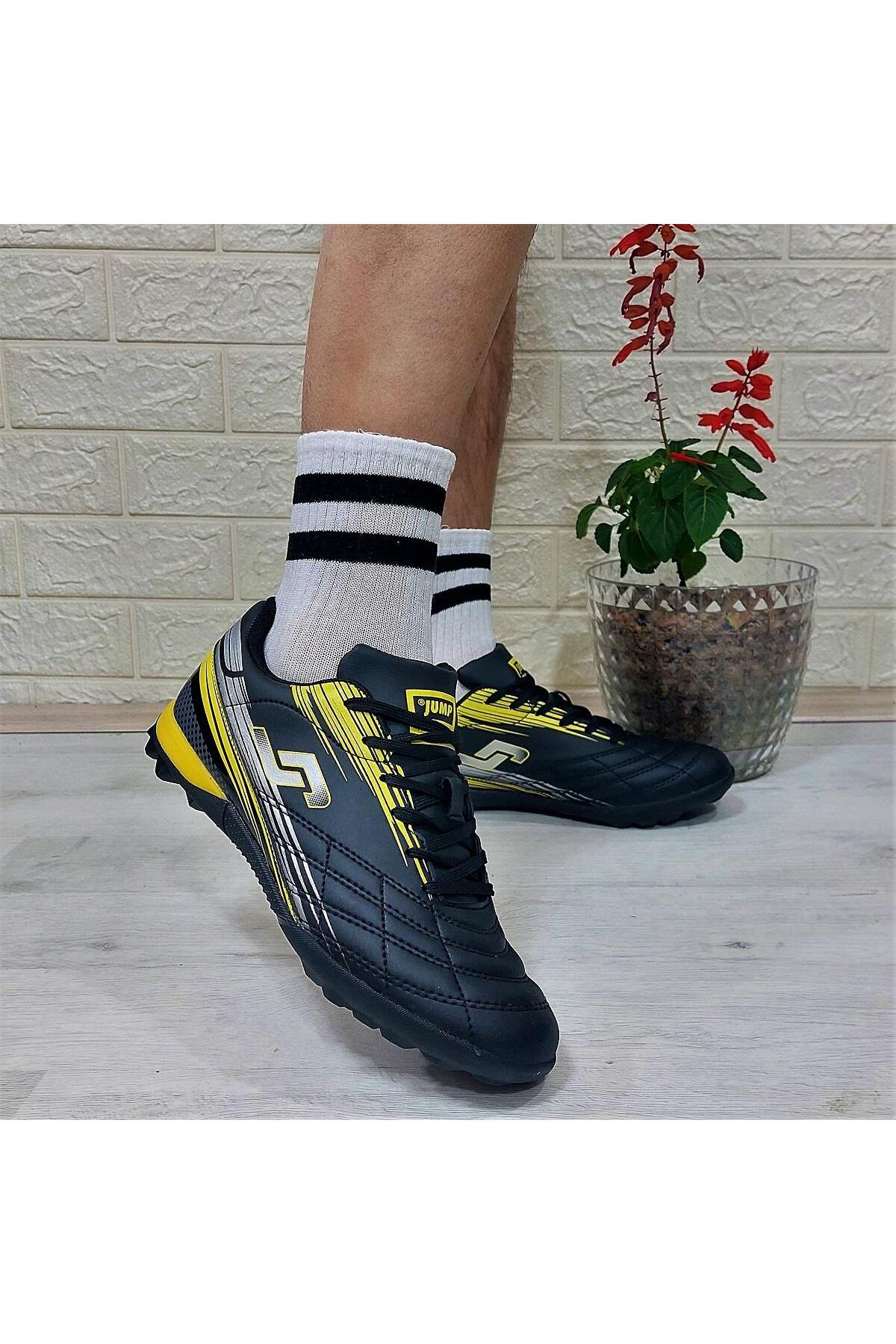 29117 کفش Jump فوتبال Astroturf مشکی زرد اورجینال - تصویر 5