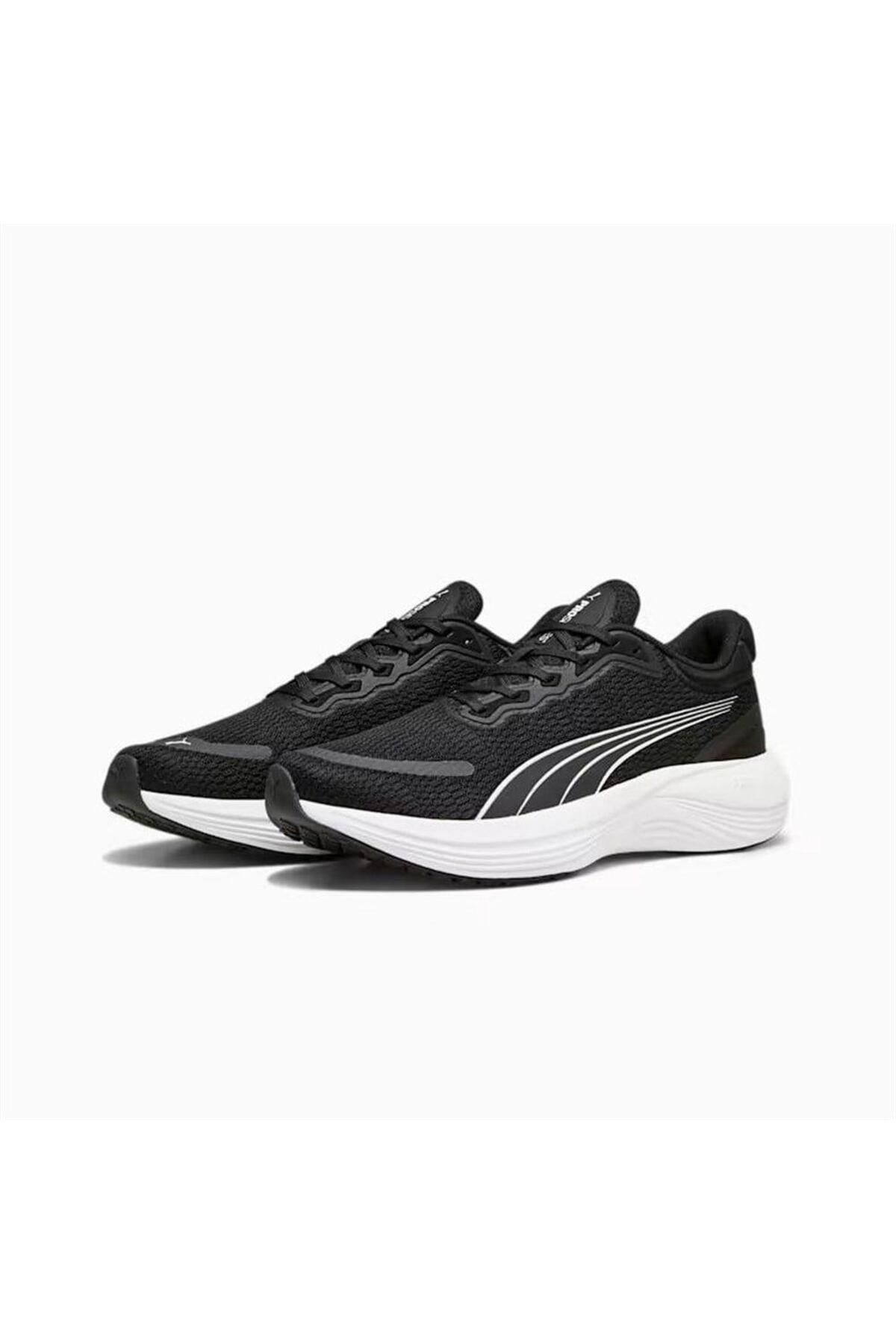 Puma black flat shoes hotsell
