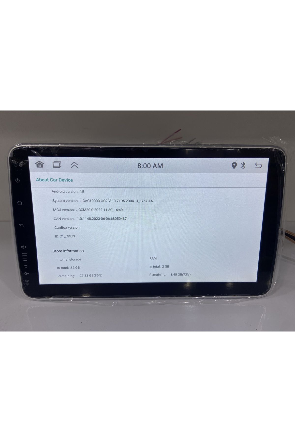 KINGVIN-KINGWIN SINGLE DIN 360 PLAY SCREEN ANDROID Compatible 2+32 CARPLAY CAMERA 2