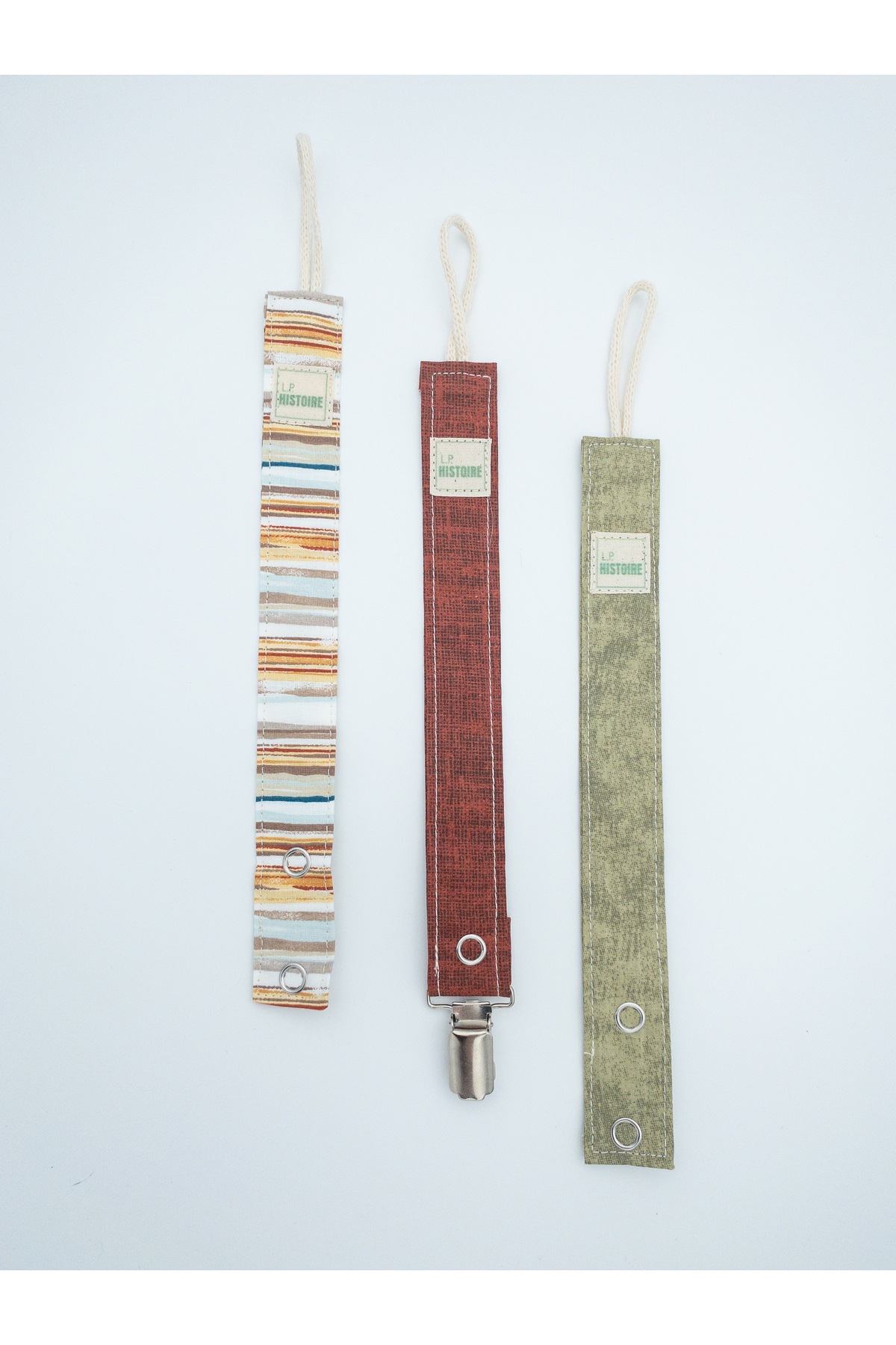 Le Petite Histoire 3'lü Emzik Askısı - Emzik Zinciri %100 Pamuk - Yıkanabilir fotoğrafı 2 (önizleme)