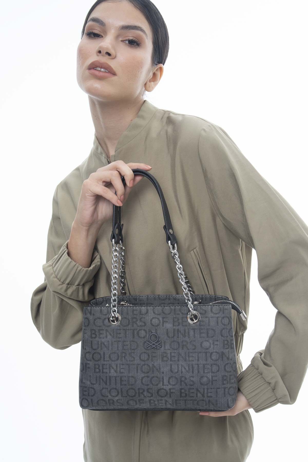 United Colors of Benetton BENETTON WOMEN S HANDBAGS GRAY BNT1110