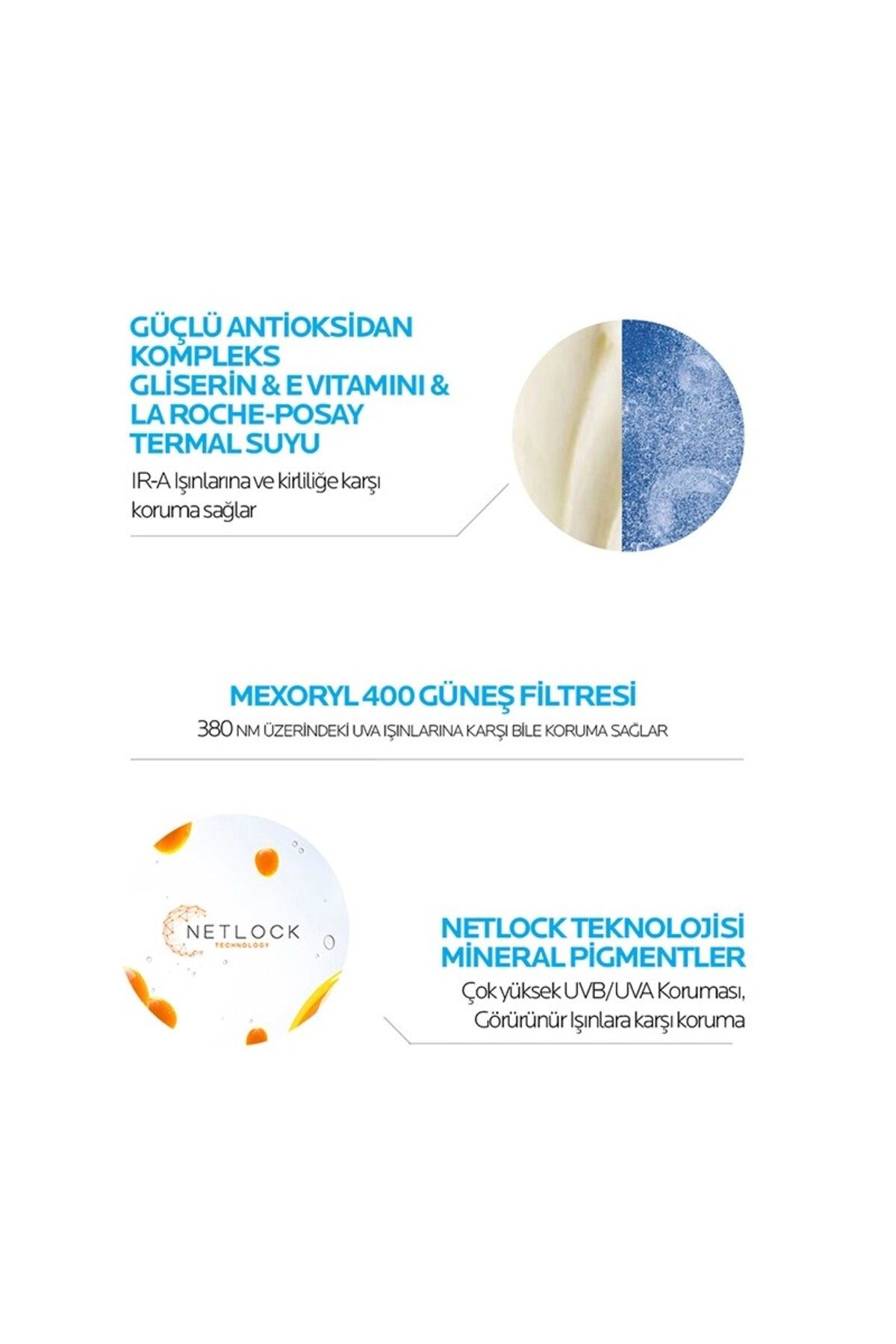 ضدآفتاب آنتلیوس UVmune Fluid-E Vitamin-E Non-Training Ultra-long UVA Protection ضد آفتاب SPF50+ 50 ml La Roche Posay