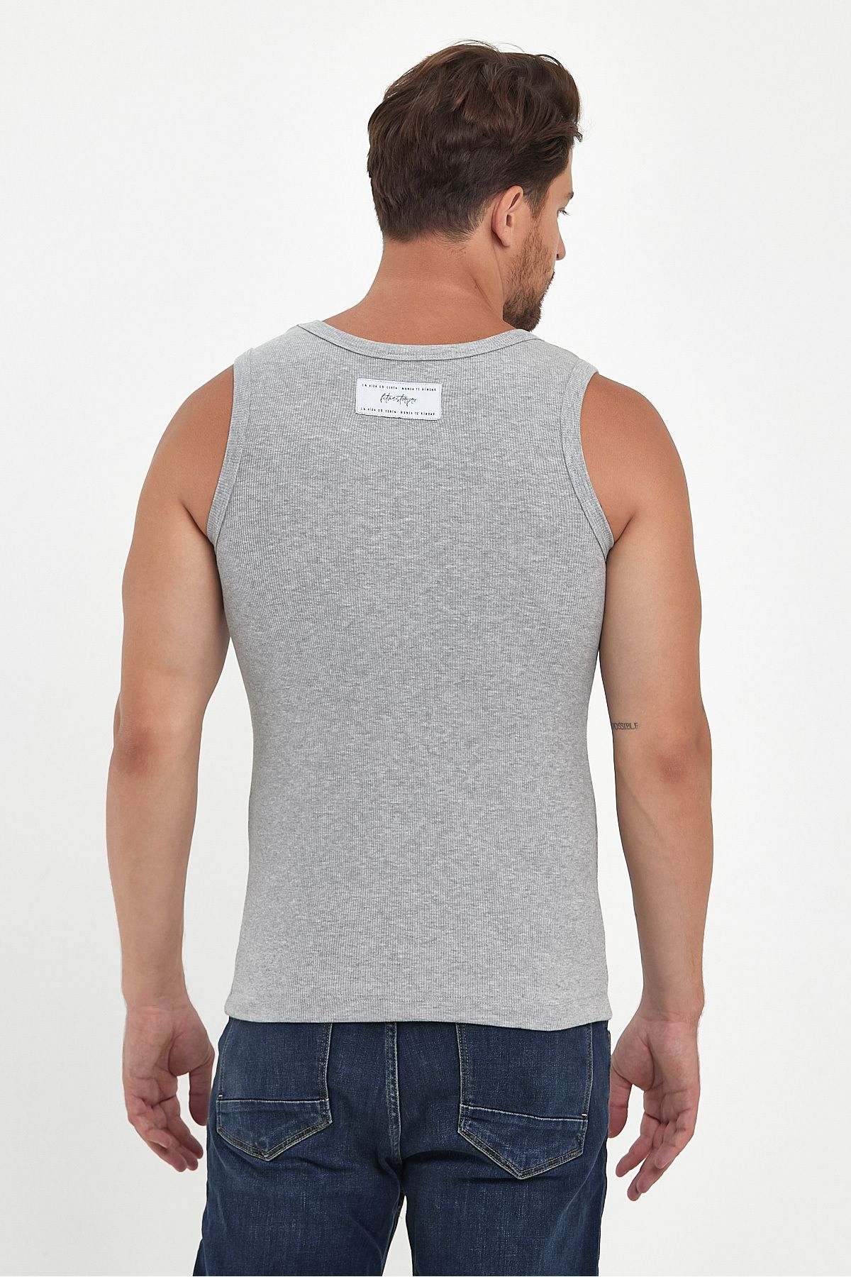Fitmasterpro-Tank Top Ribbed Halter Neck Undershirt - 3 Different Color Options 2