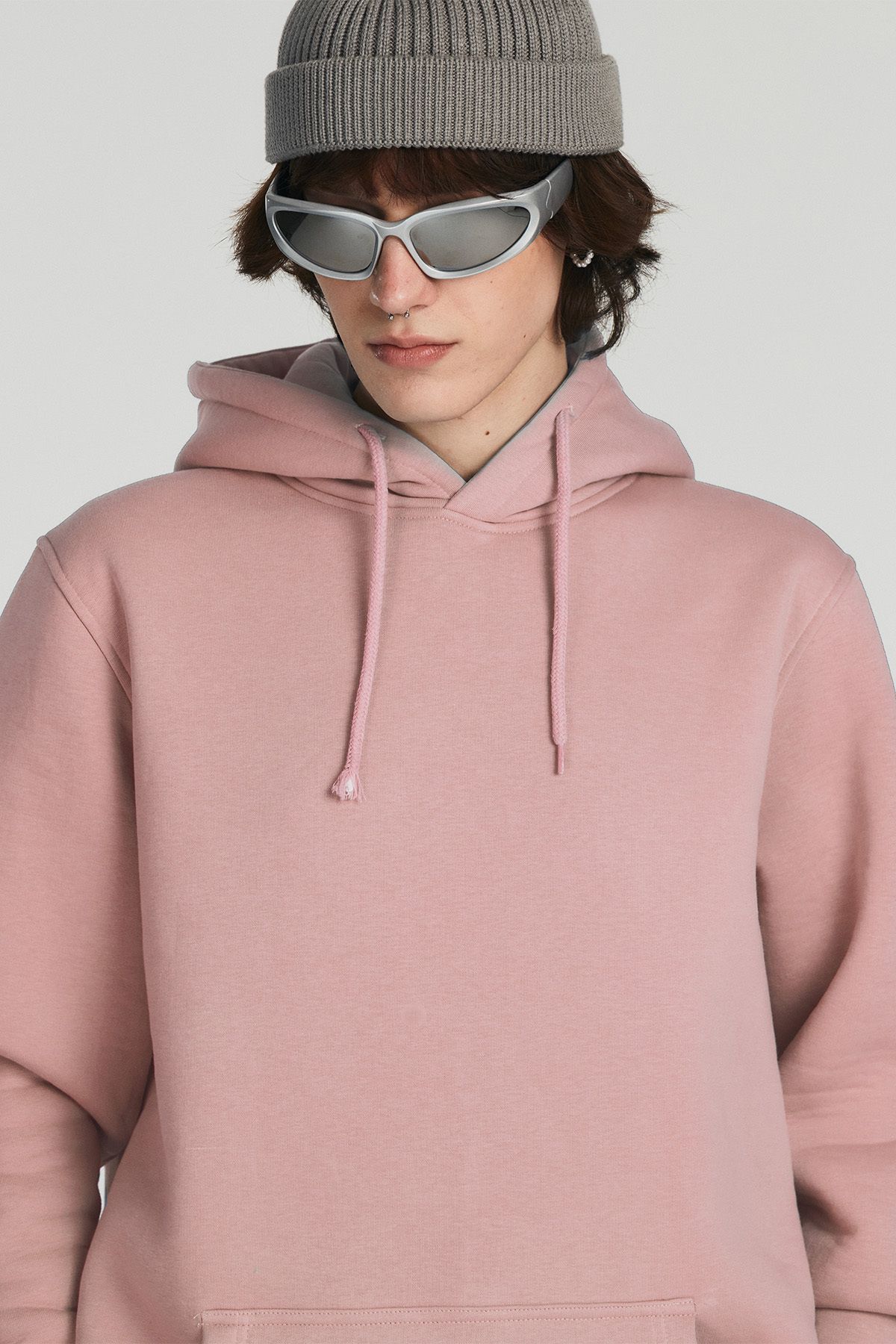 Pink oversized hoodie mens hotsell