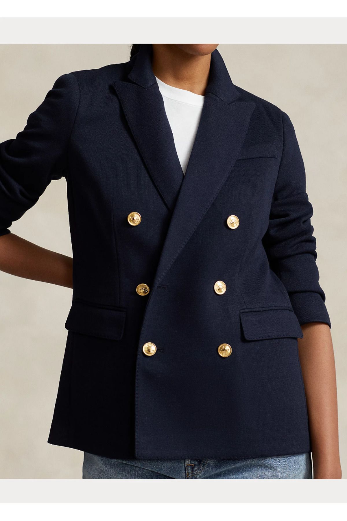 Polo ralph lauren double breasted blazer sales