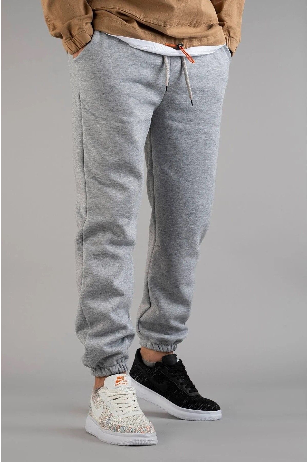 THE WHITE Sweatpants Gray Joggers Trendyol