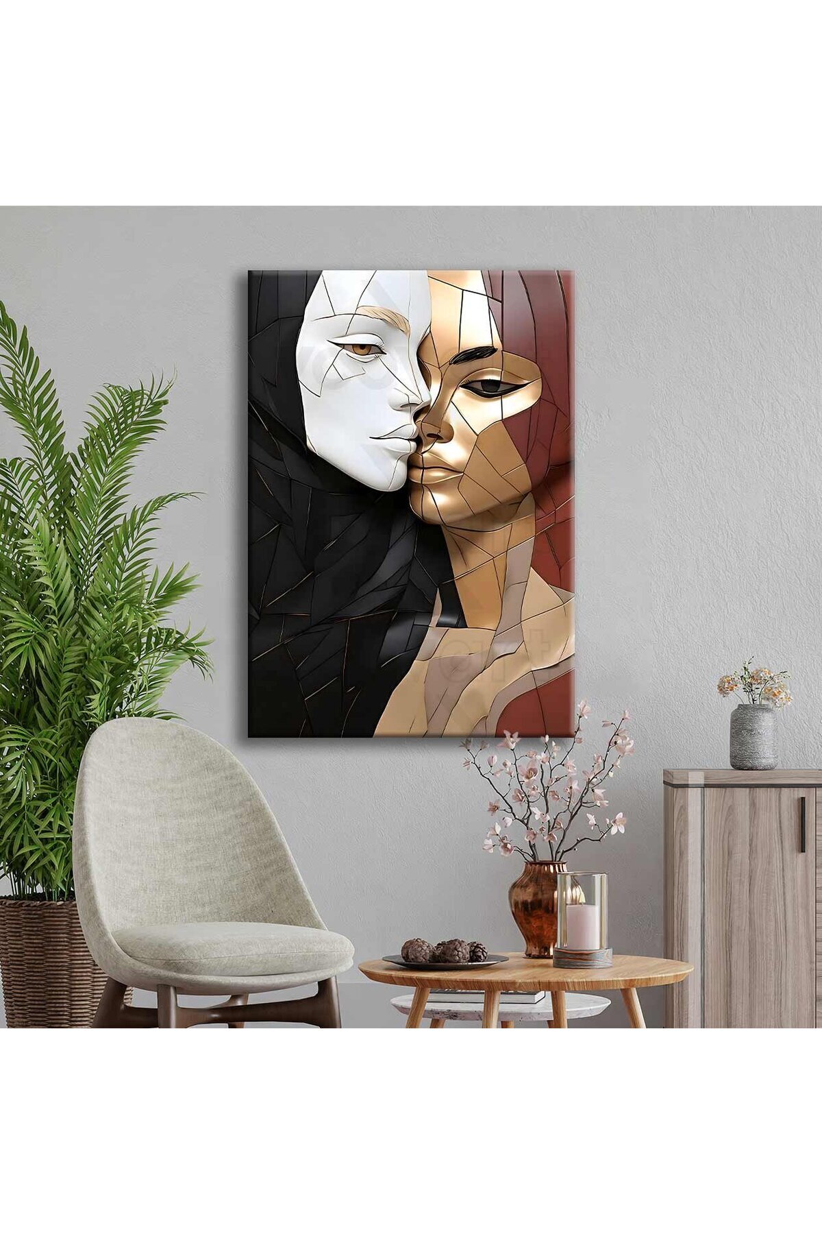 Abstract Woman t Kanvas Tablo