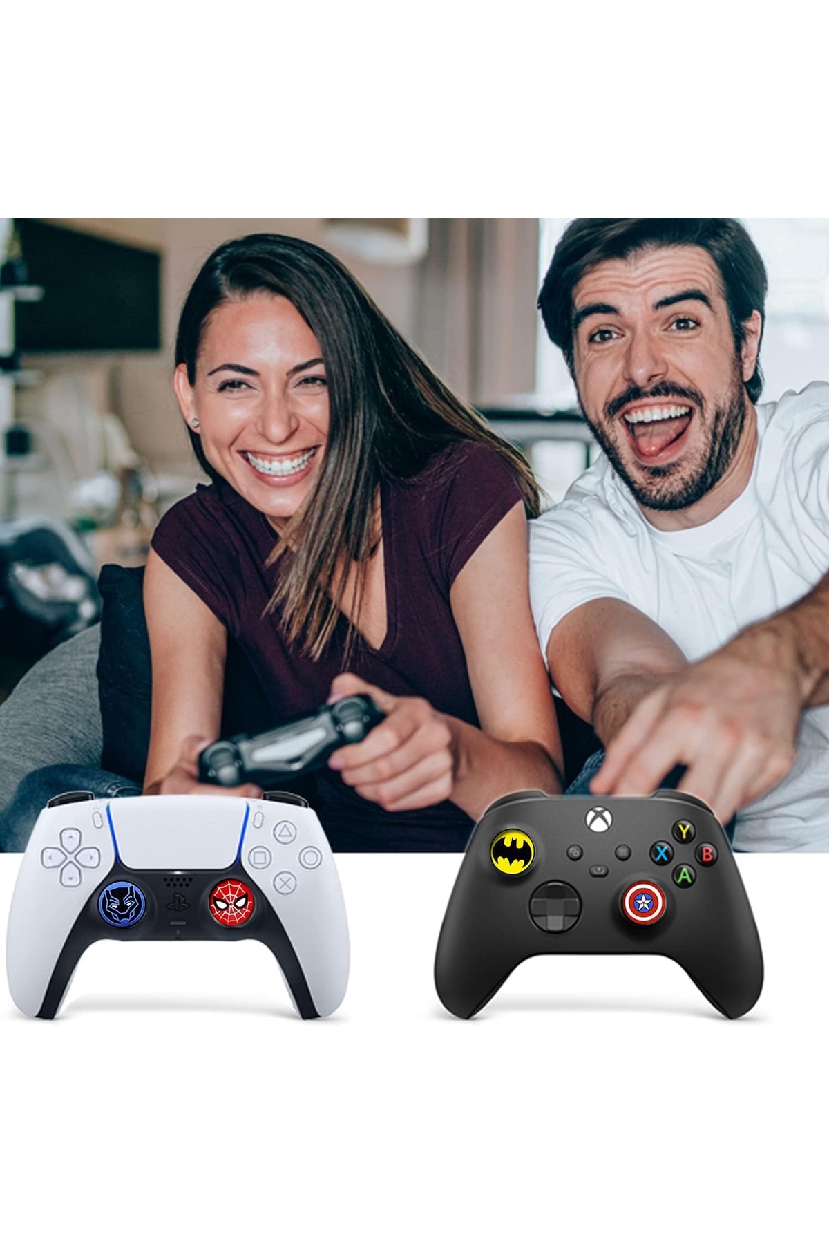 Ps5-Ps4-Ps3-Xbox 360-Xbox One-One X-One S-Series X-Series S Analog Koruyucu Silikon Pad 3