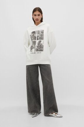 Stradivarius kapüşonlu sweatshirt store