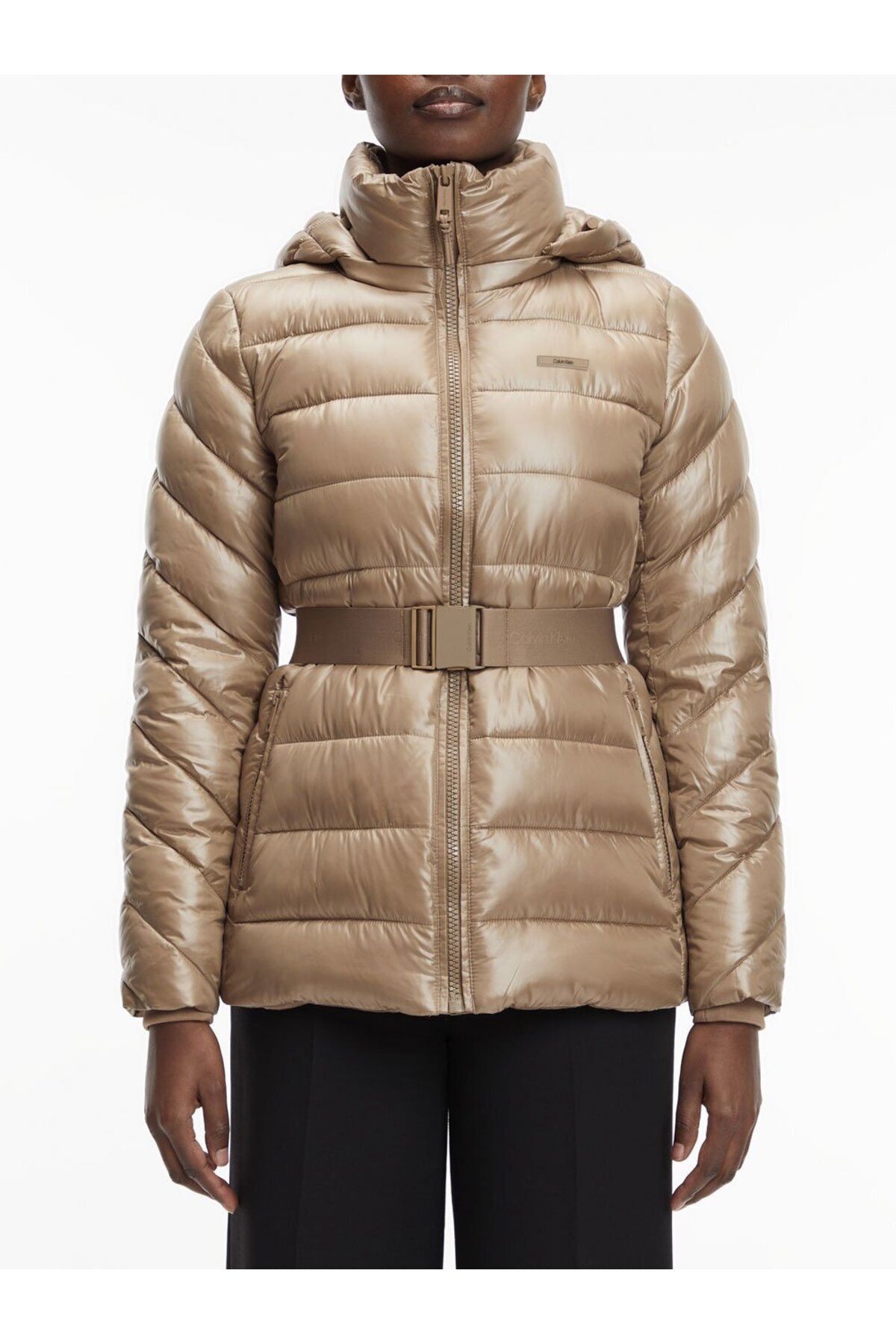 Calvin Klein Winter Jacket Brown Relaxed fit Trendyol