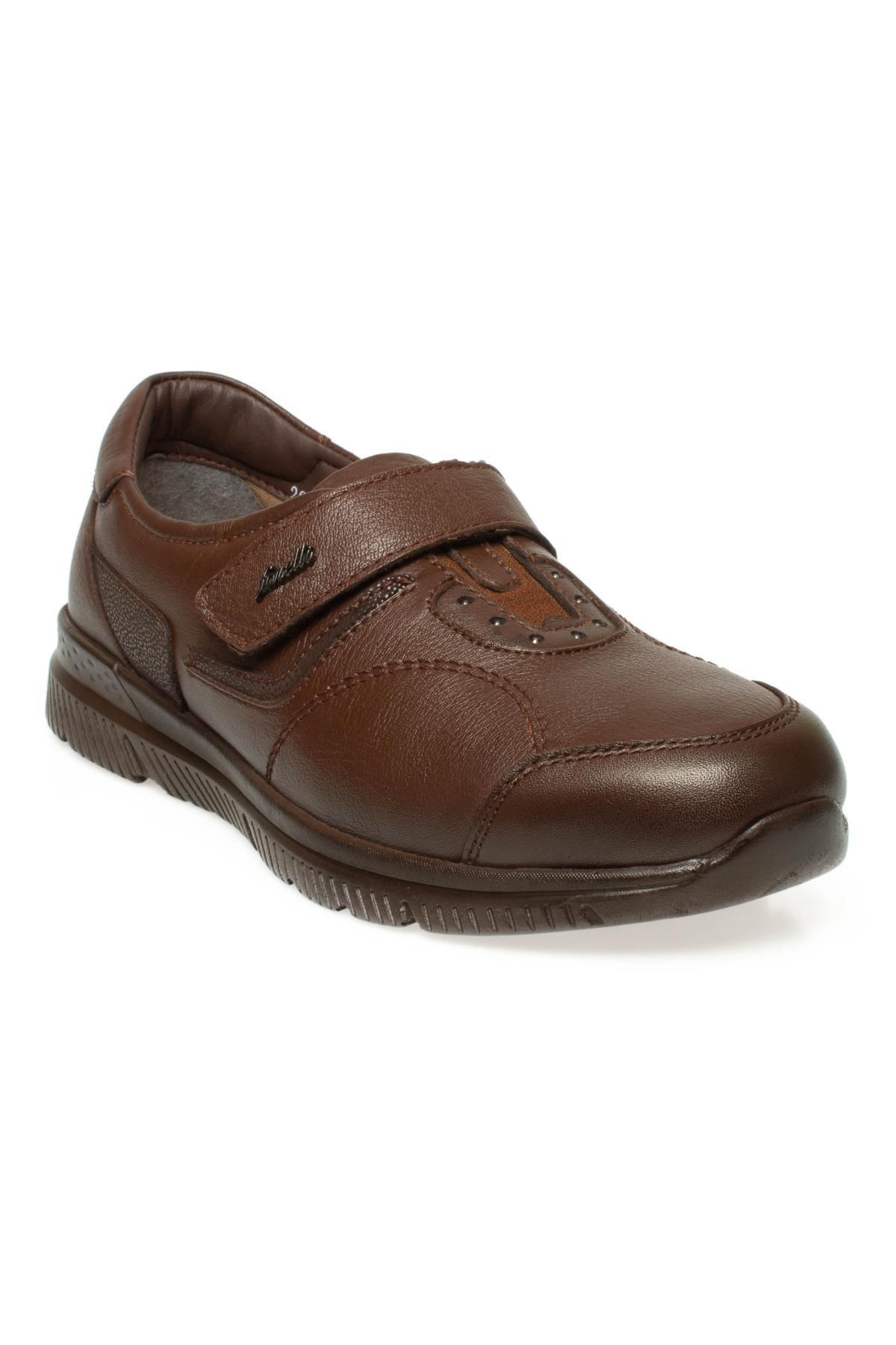 کفش راحتی چرم روزانه زنانه GOLDEN 29406-G Tan