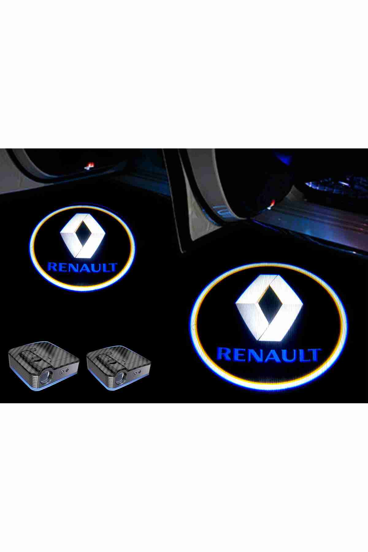 FEMEX Renault Araçlar Için Pilli Yapıştırmalı Kapı Altı Led Logo