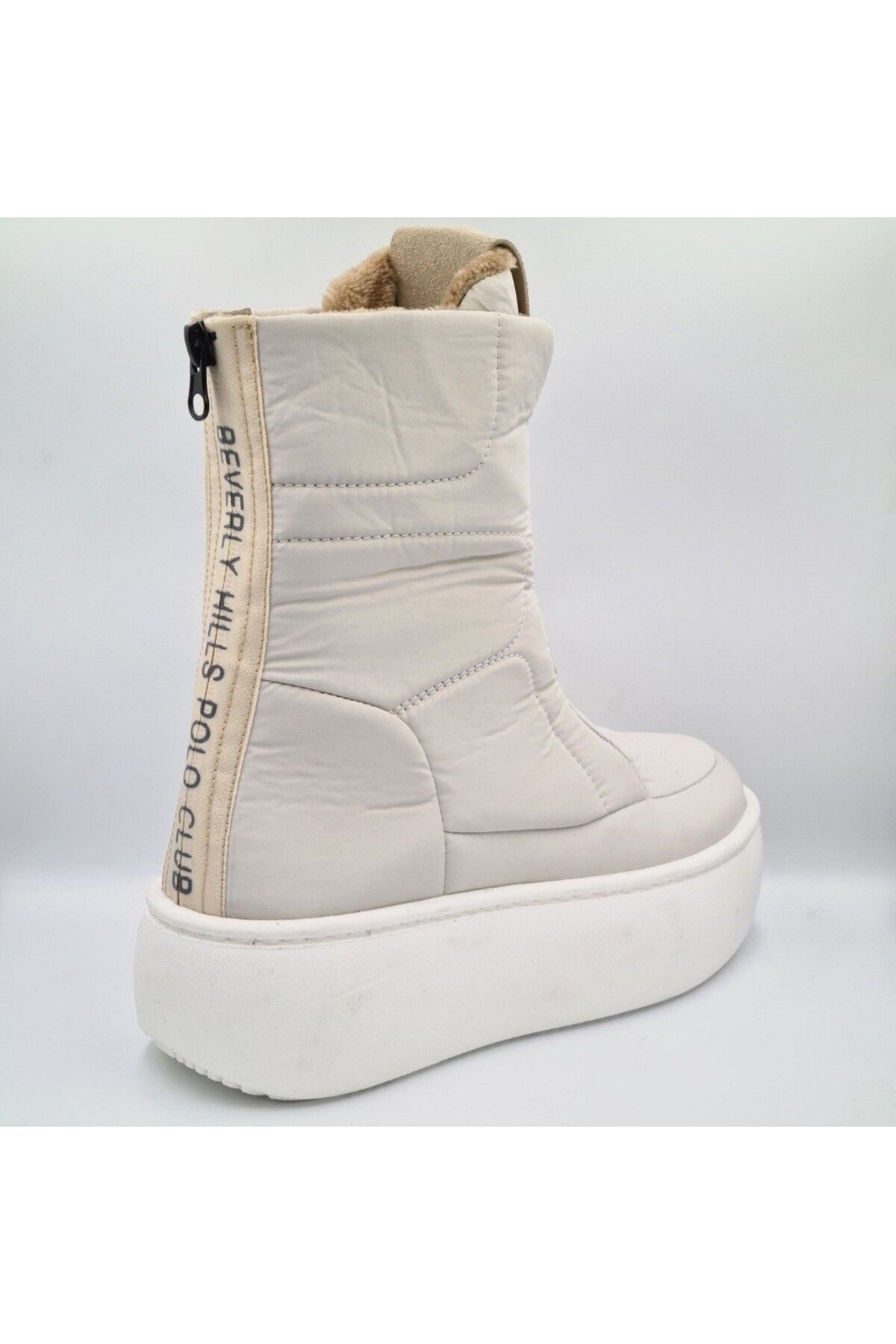Beverly Hills Polo Club Ankle Boots Beige Flat Trendyol