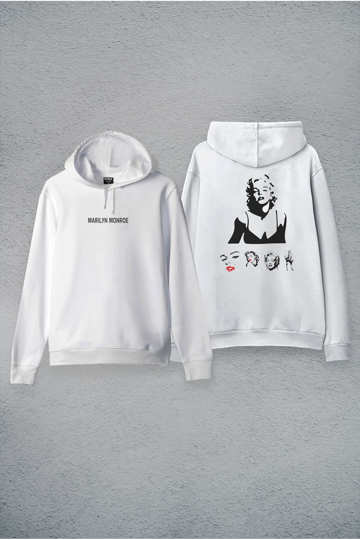 Darkia Marilyn Monroe Special Design Printed Unisex Hooded Double