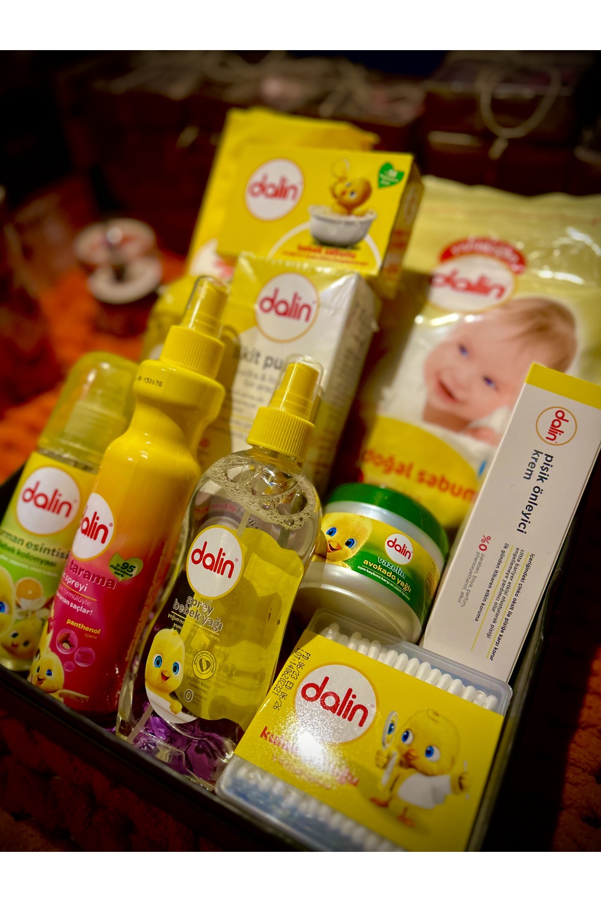 Dalin Birsüprizimvar Yeni Doğan 13 Parça Bebek Banyo Bakım Seti (ANNE YORGUNLUK KAHVE SETİ HEDİYELİ) fotoğrafı 6 (önizleme)