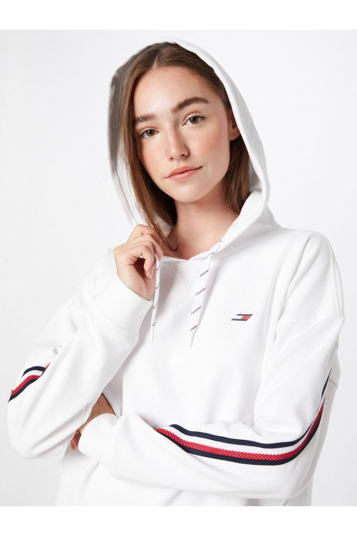 Tommy Hilfiger SPORT TH COOL PIQUE HOODIE GRAY COLOR S10S101030