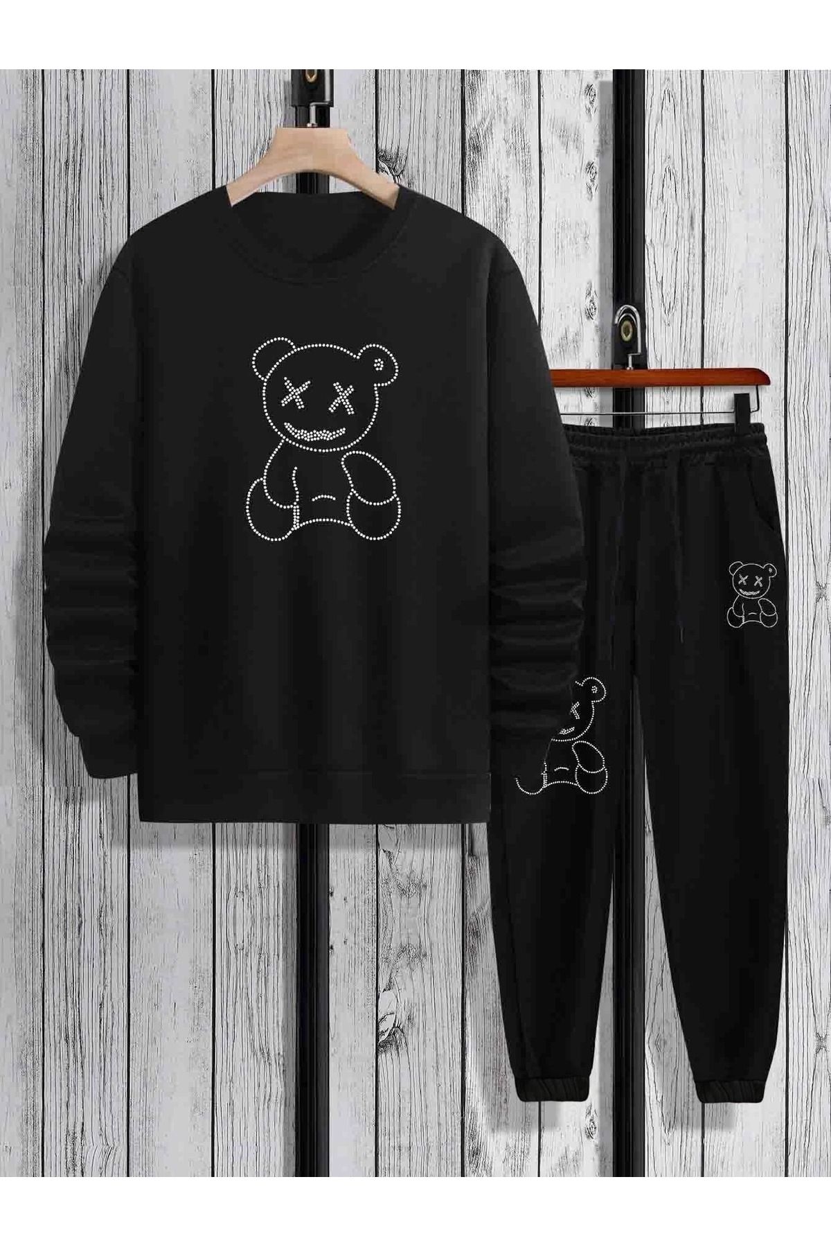 modaberry Sweatsuit set Black Oversize Trendyol