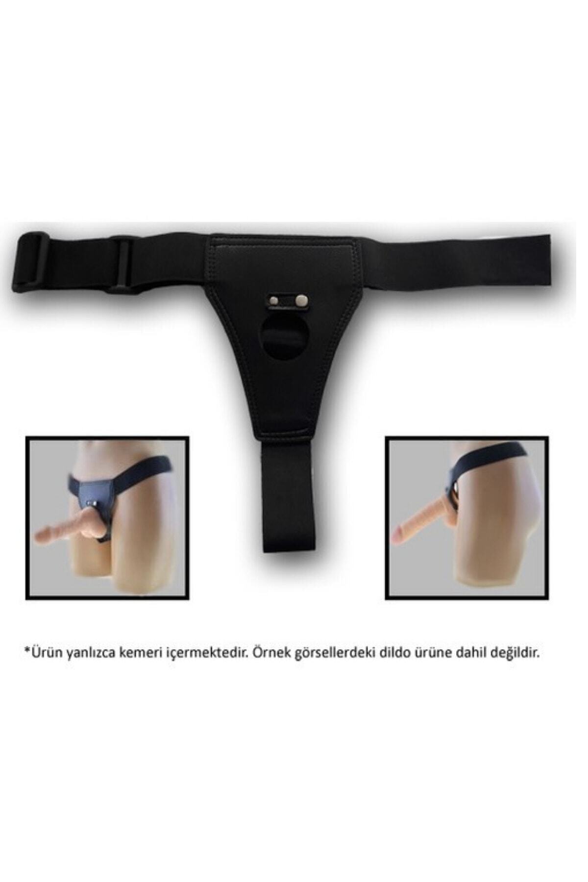 Suni Deri Belden Bağlamalı Strapon Protez Takma Penis Kemeri 3
