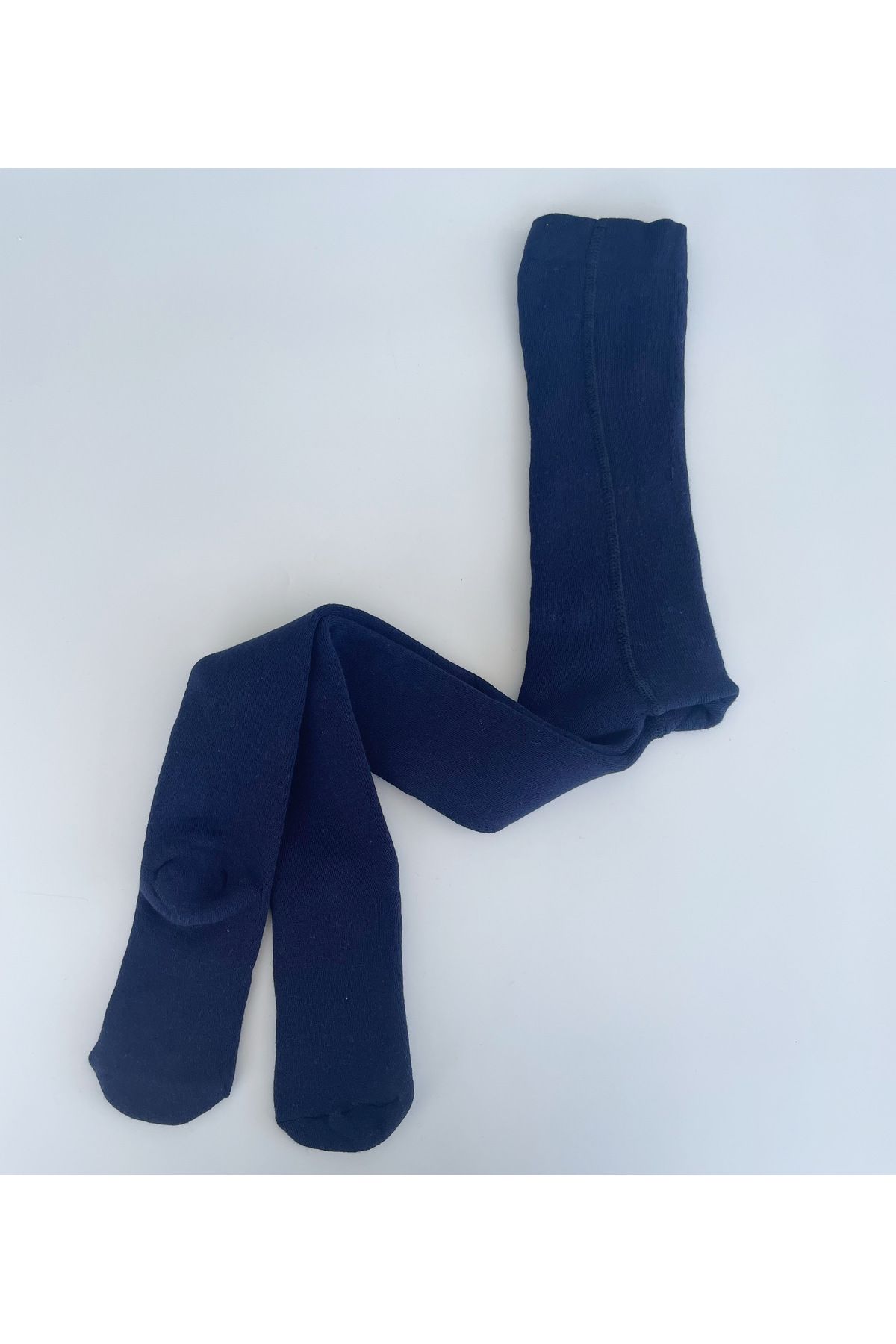 Zey Organik TOWEL FLEECE NAVY BLUE BABY AND CHILD PANTYSOCKS