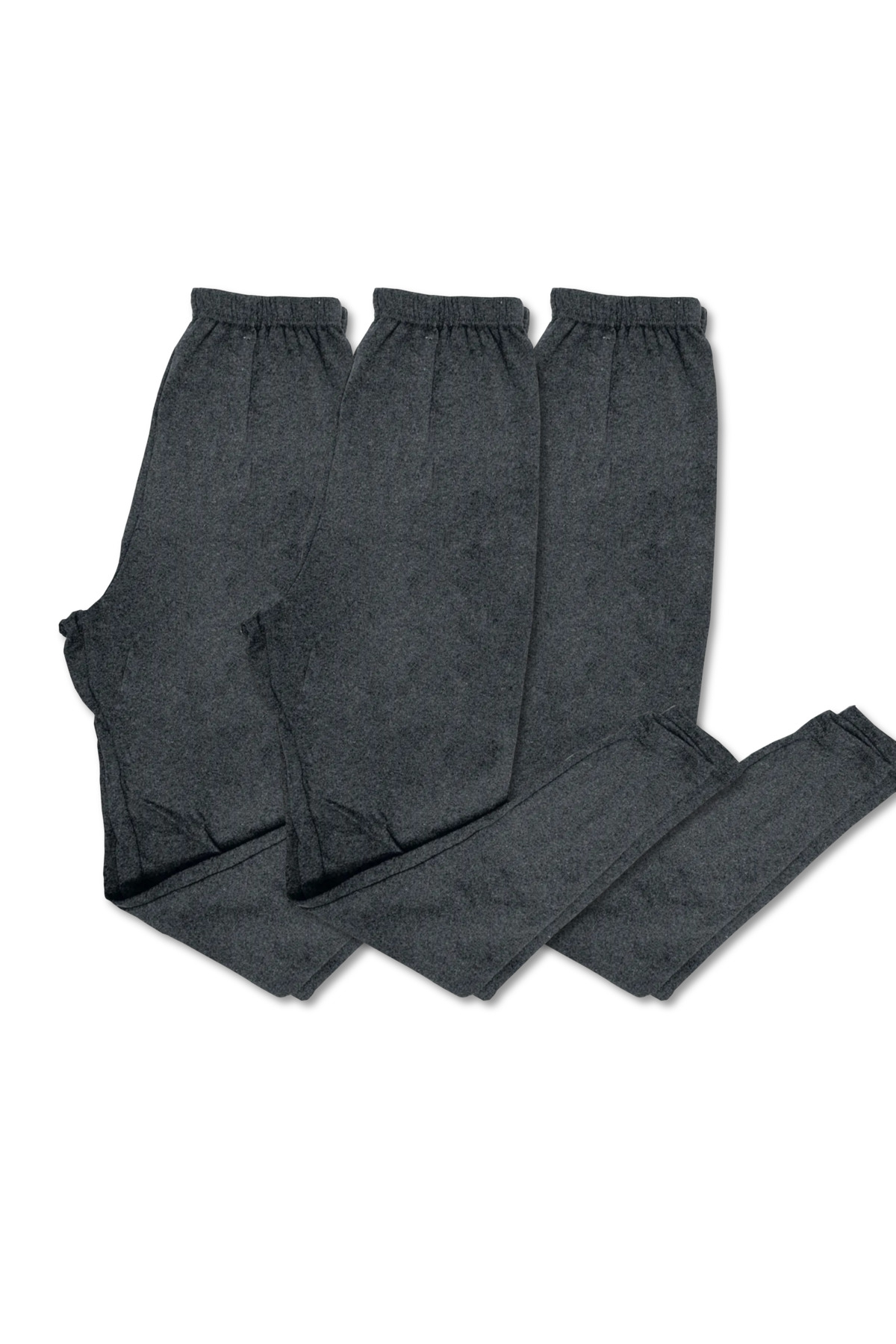 comstar Şardonlu 3'lü Antrasit Rahat Yumuşak Içlik Tayt,pantolon Altı Içlik, Içlik Pijama,kışlık Içlik Giyim