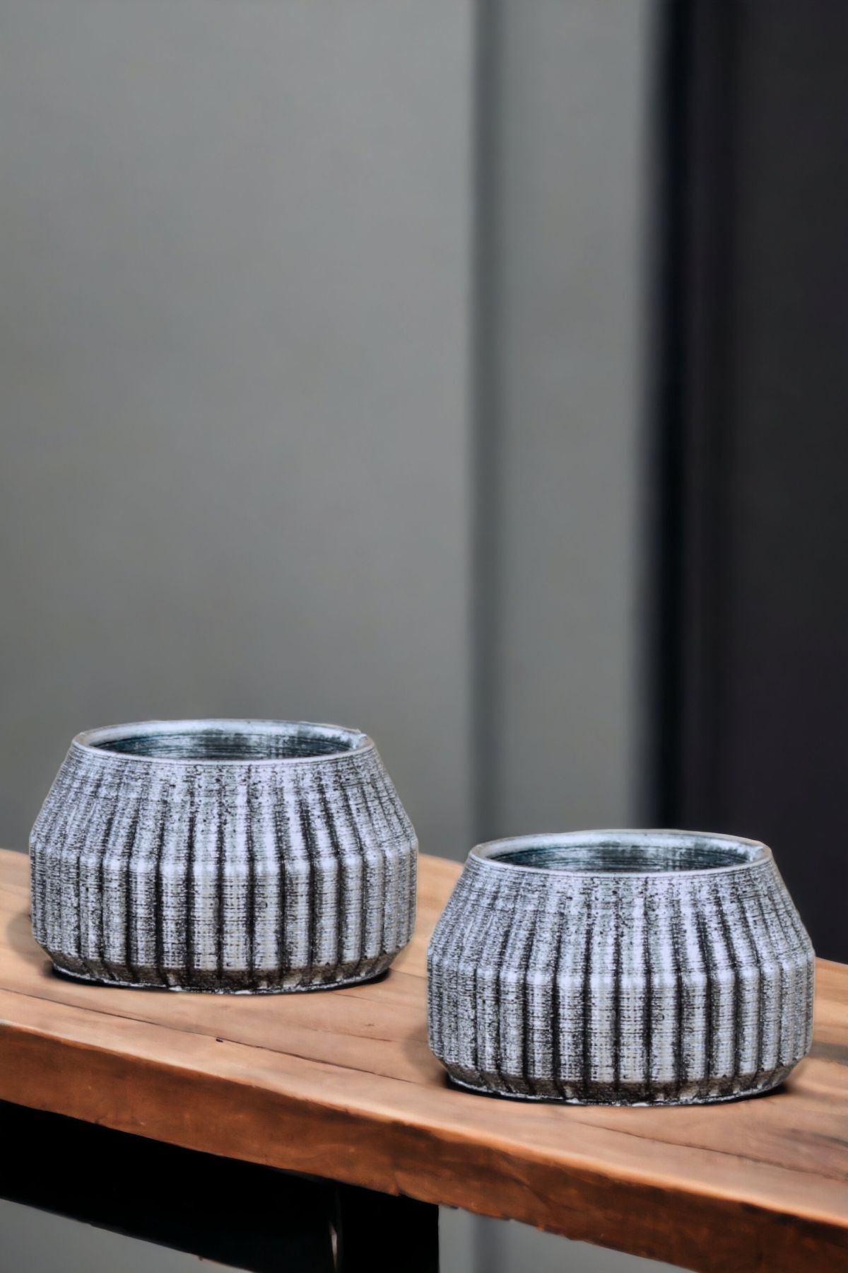 Grey candlestick holders hotsell
