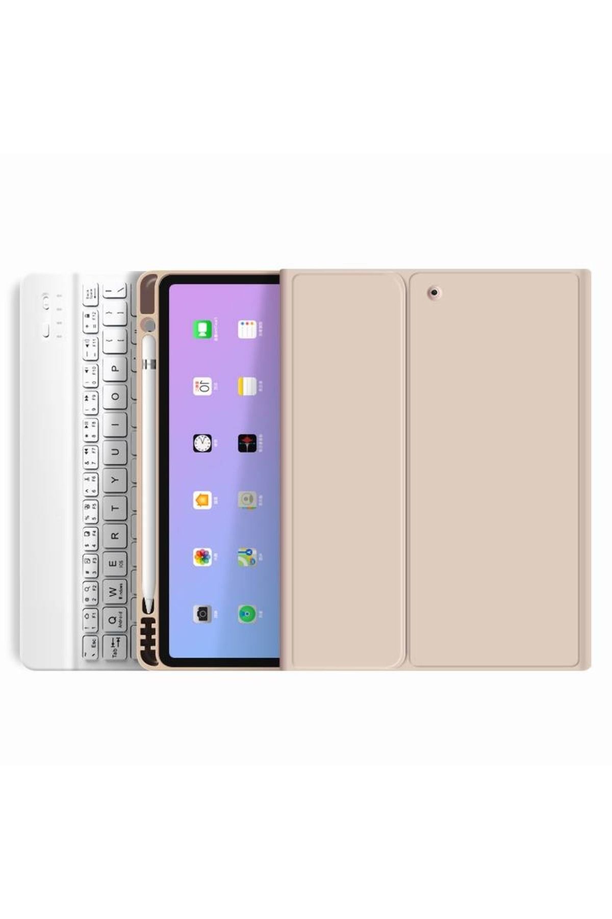 redmud teknoloji-Ipad الجيل السابع، الجيل الثامن، الجيل التاسع، 10.2 بوصة، مزود بتقنية البلوتوث، مقصورة القلم، حافظة لوحة المفاتيح Q التركية 3
