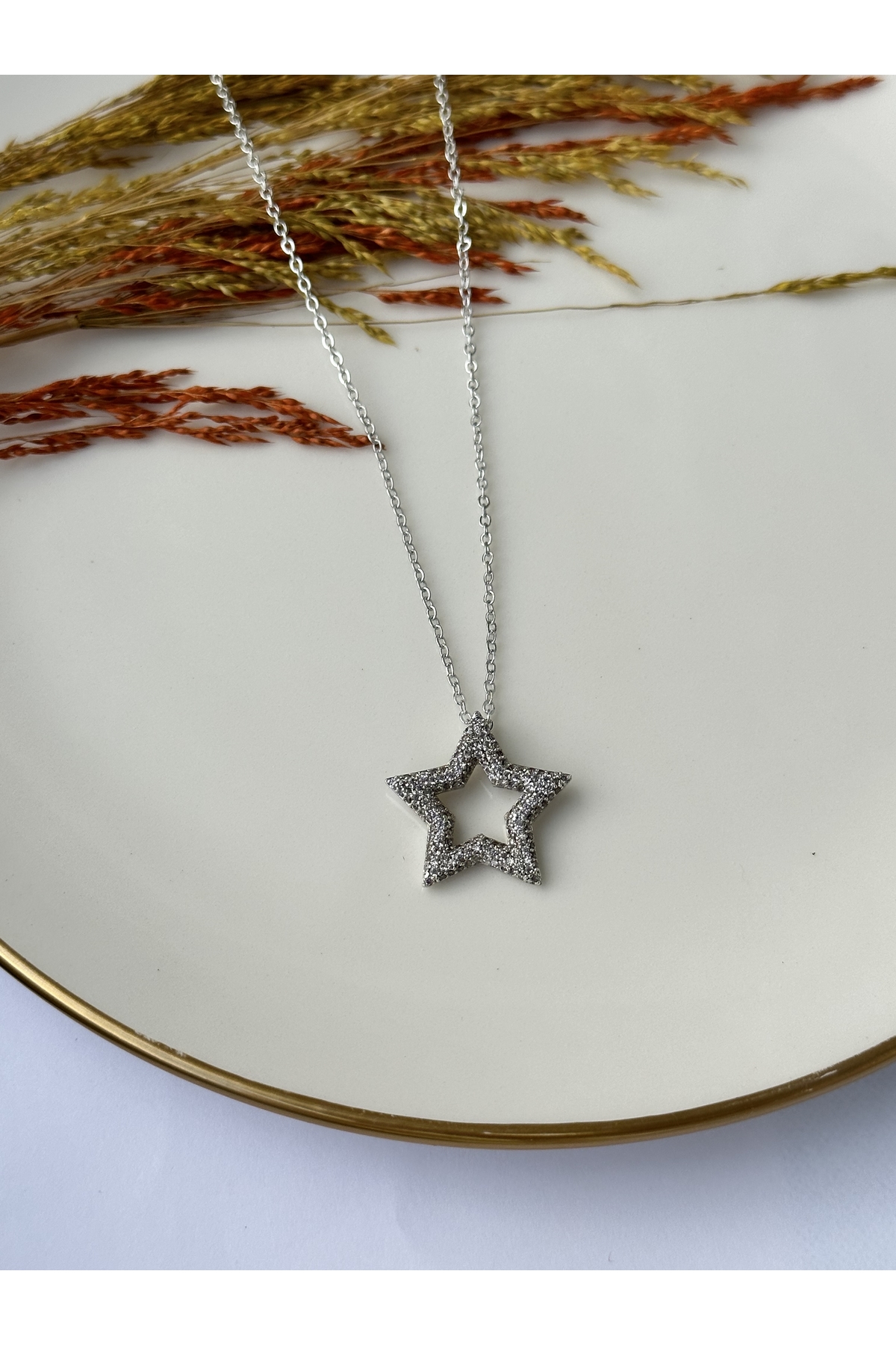 Silver Yıldız Kolye 2