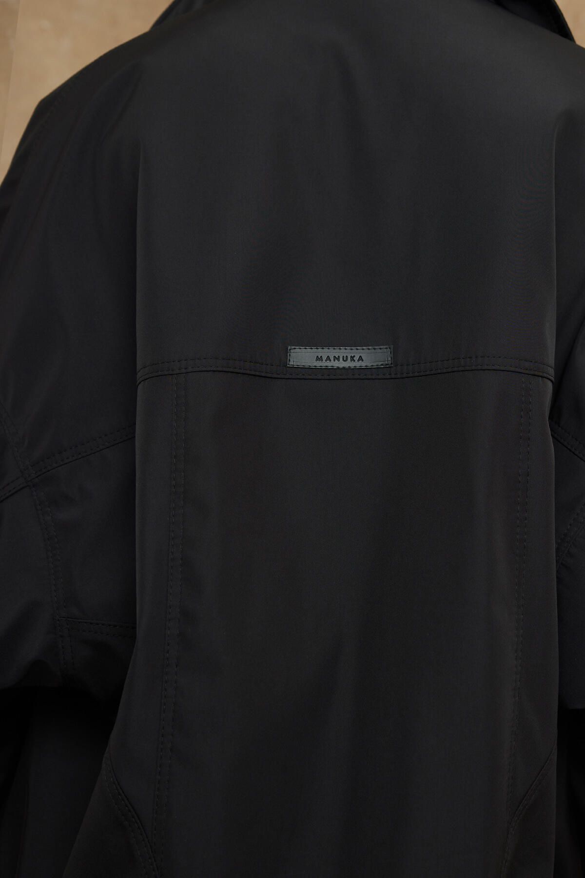 Manuka-OVERSIZE BOMBER COAT ČIERNY 4