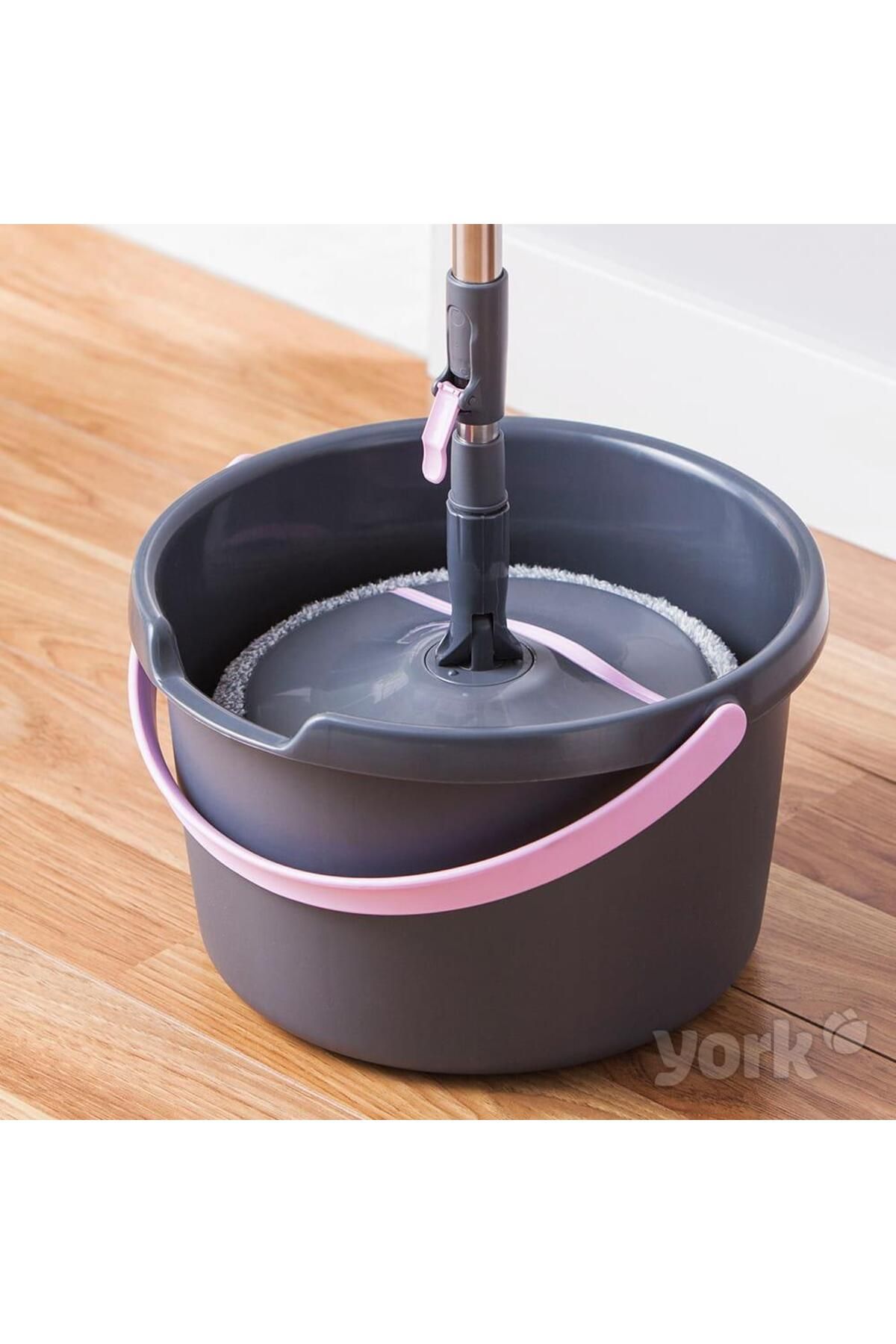 MiniHome-York Roll & Up Rotating Mop Cleaning Set with Foldable Mop 6