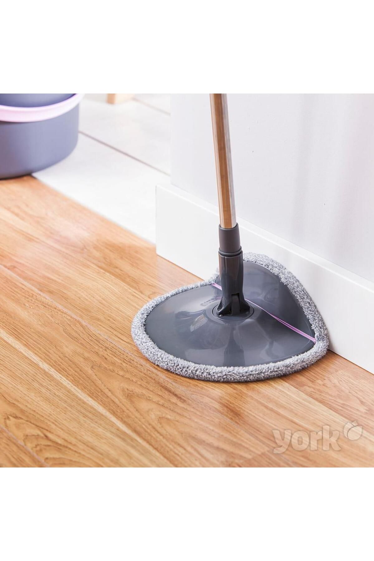 MiniHome-York Roll & Up Rotating Mop Cleaning Set with Foldable Mop 3