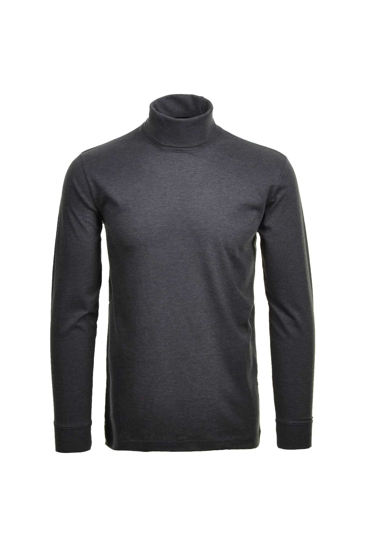 Ragman-Herren Rollkragenpullover – Single Jersey Regular Fit, Langarm Basic Rollkragen, einfarbig 1