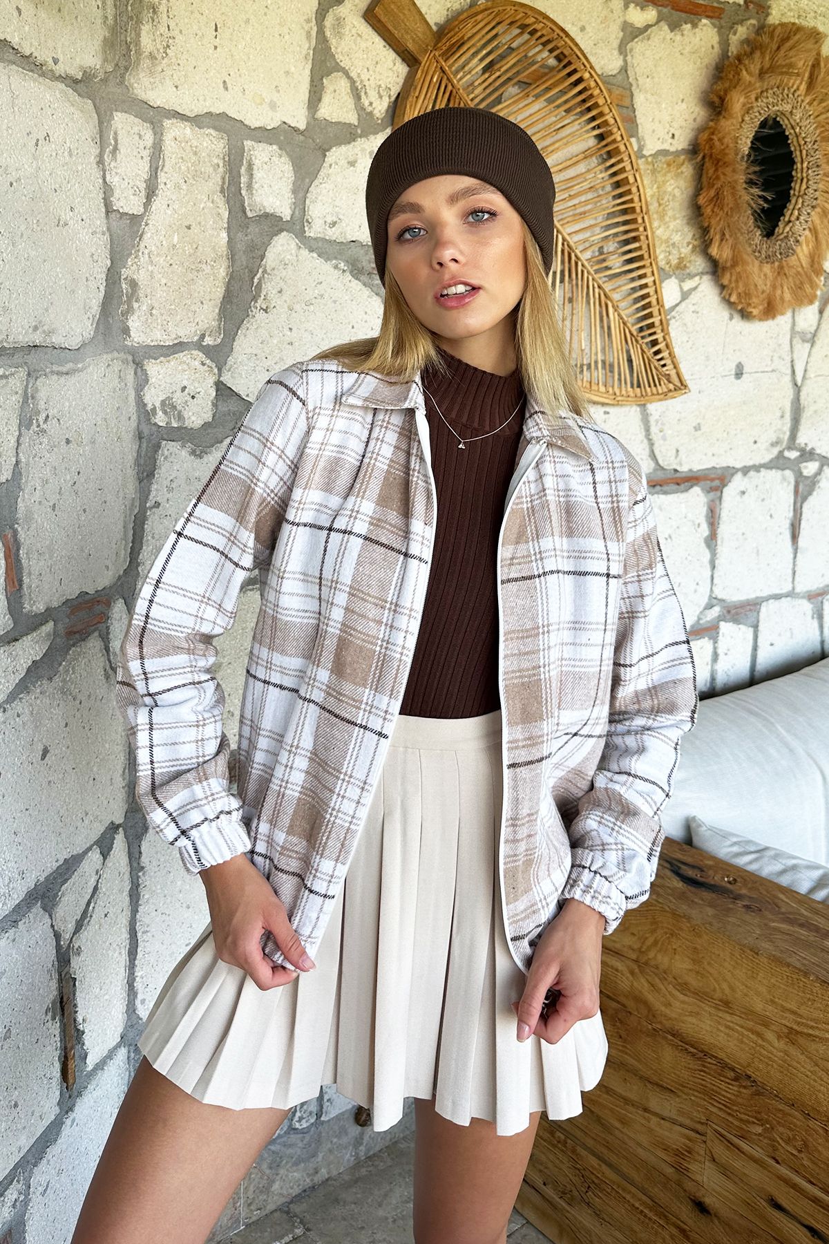 Patterned bomber 2025 jacket womens