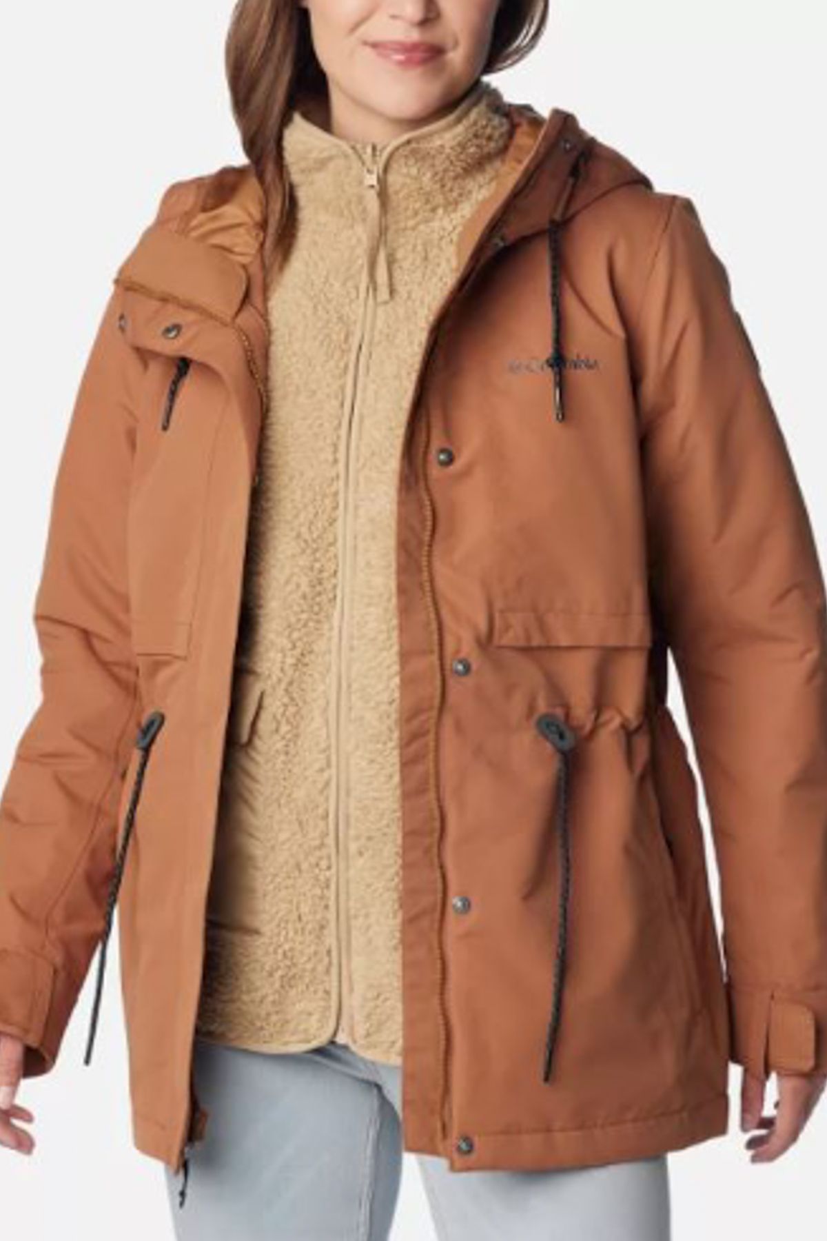Brown hot sale columbia coat