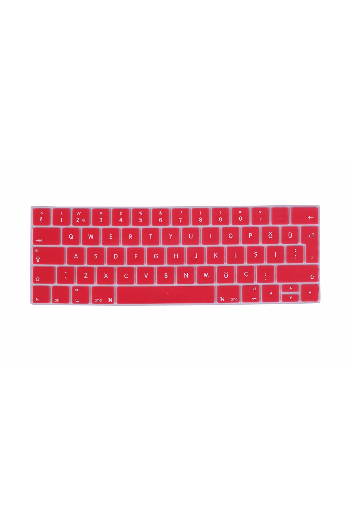 Apple Macbook Pro 2020 A2289 A2251 A2159 13" Touch Bar Türkçe Silikon Q Klavye Koruyucu