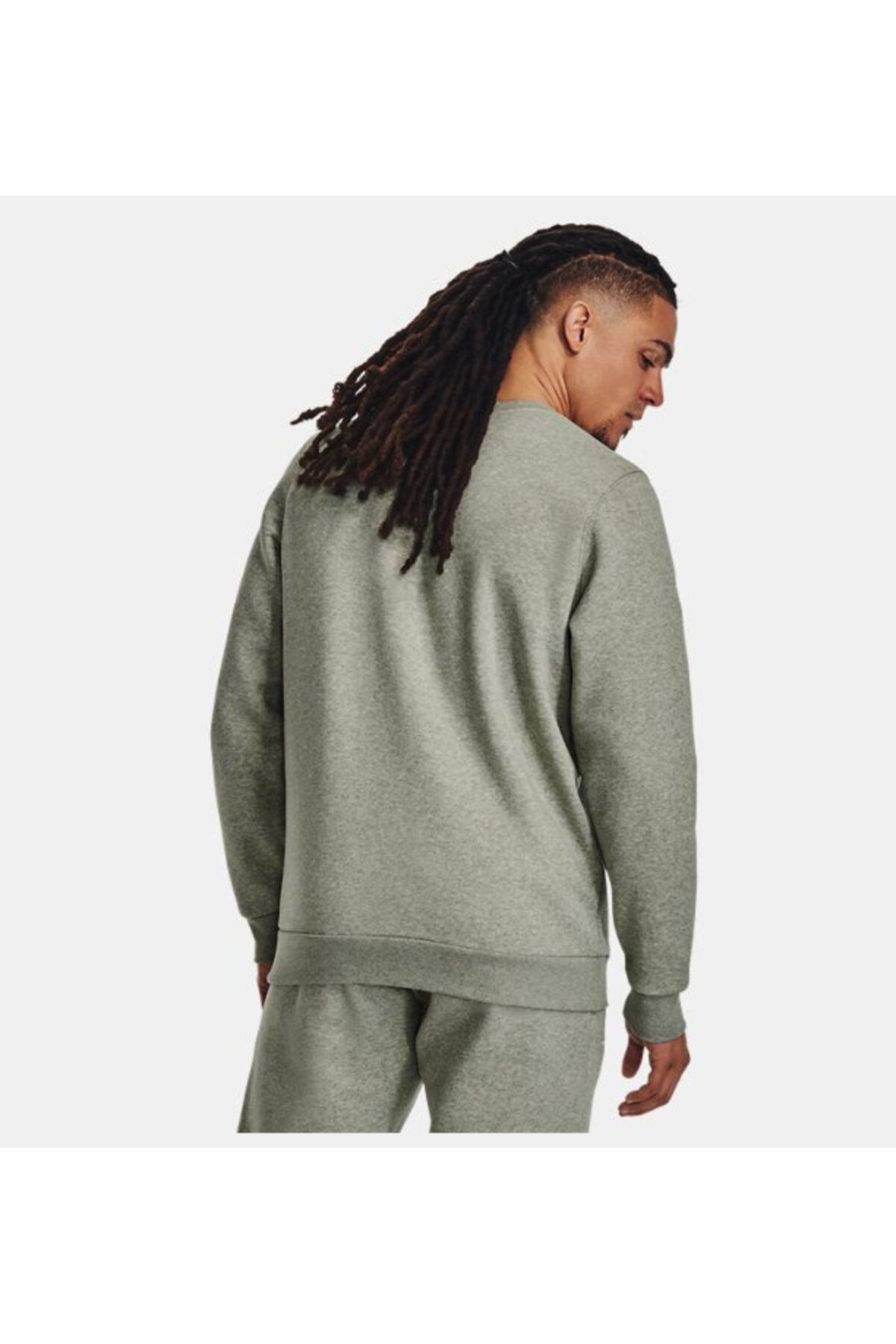 سویشرت ورزشی خاکستری مردانه یقه دوچرخه ضروری در UA 1374250 505 Under Armour