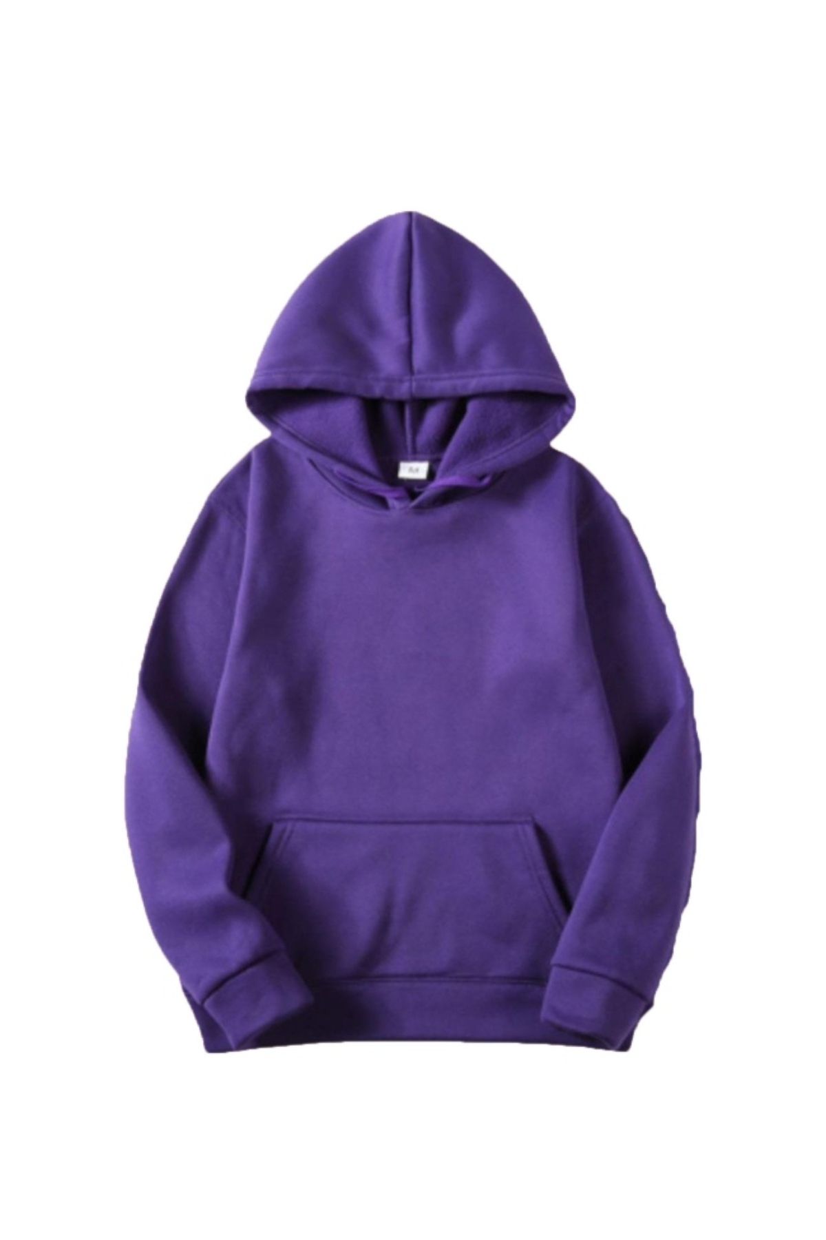 Benisengiydir Purple Mesh Printed Oversize Hooded Women s