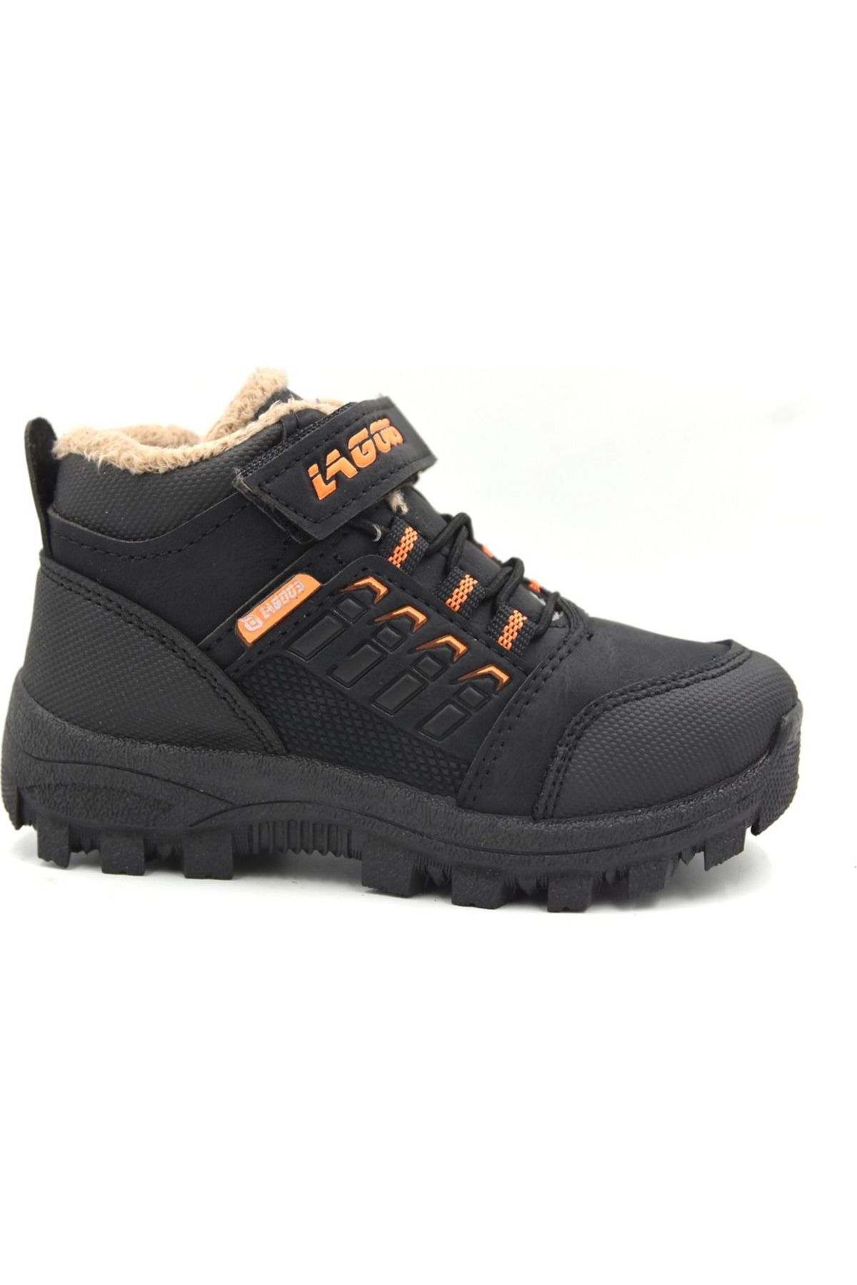 Lagoos 04651 Black Shearling Boys Boots Trendyol