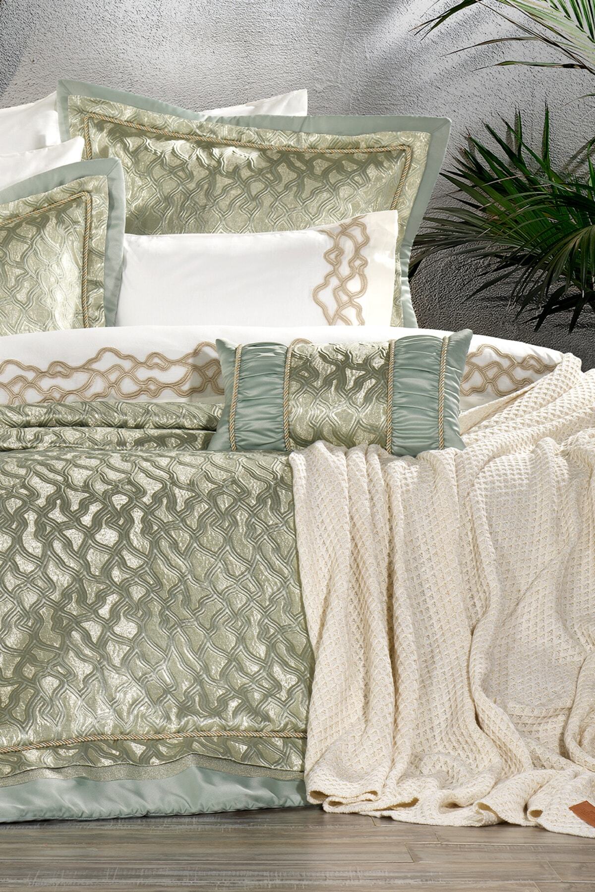 【for はる田様】オーダー品 ZEBRA CASA Bloom Mint 11 Parça Çeyiz Seti - Fiyatı, Yorumları