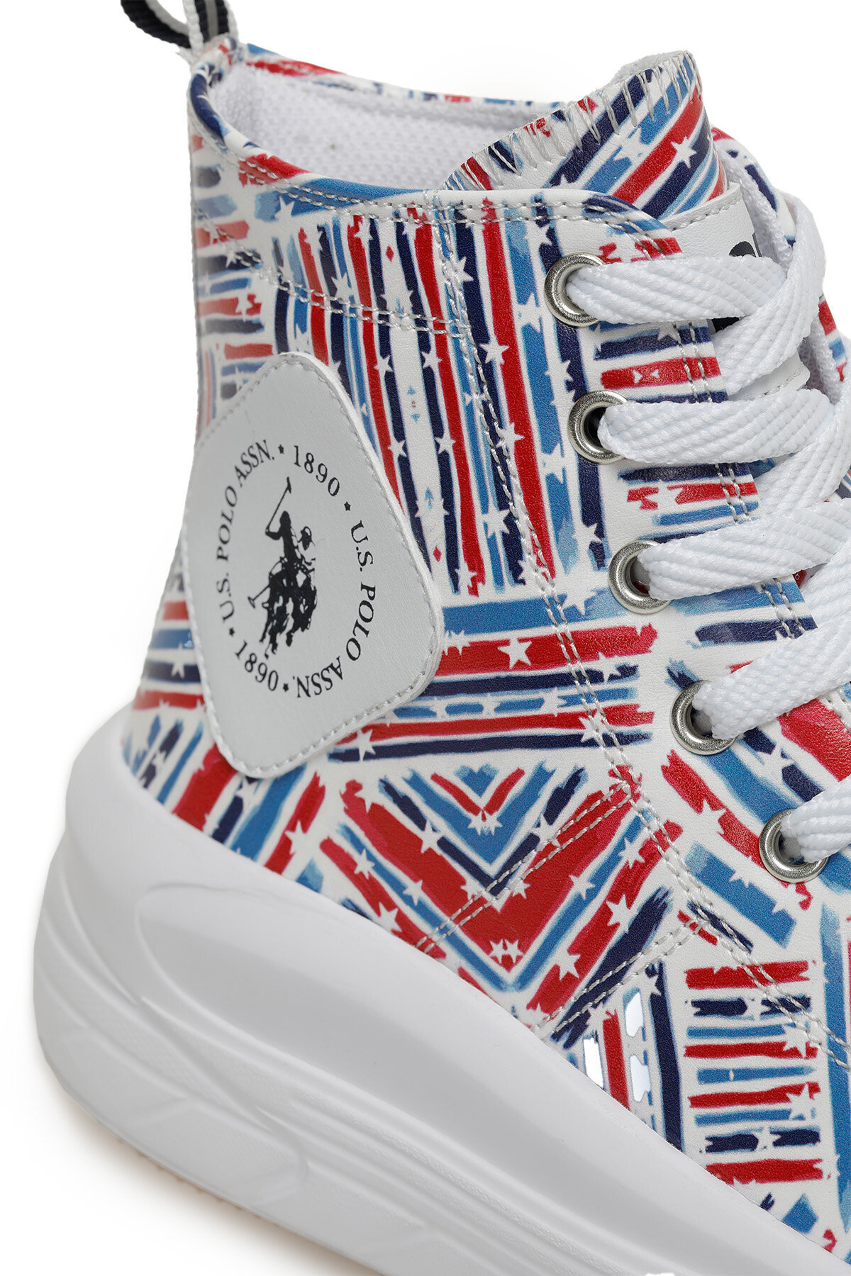 کفش U.S. Polo Assn. یو اس پولو کفش بلند زنانه جدید CLEMENTINE PPT 3PR Navy Blue مدل 440583 اورجینال - تصویر 7