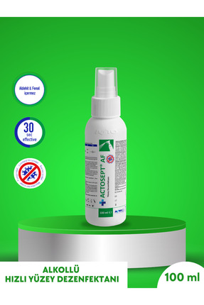 Acto Sept® Af 100 ml | Kullanıma Hazır Alkollü Yüzey Dezenfektanı 30 Saniyede...