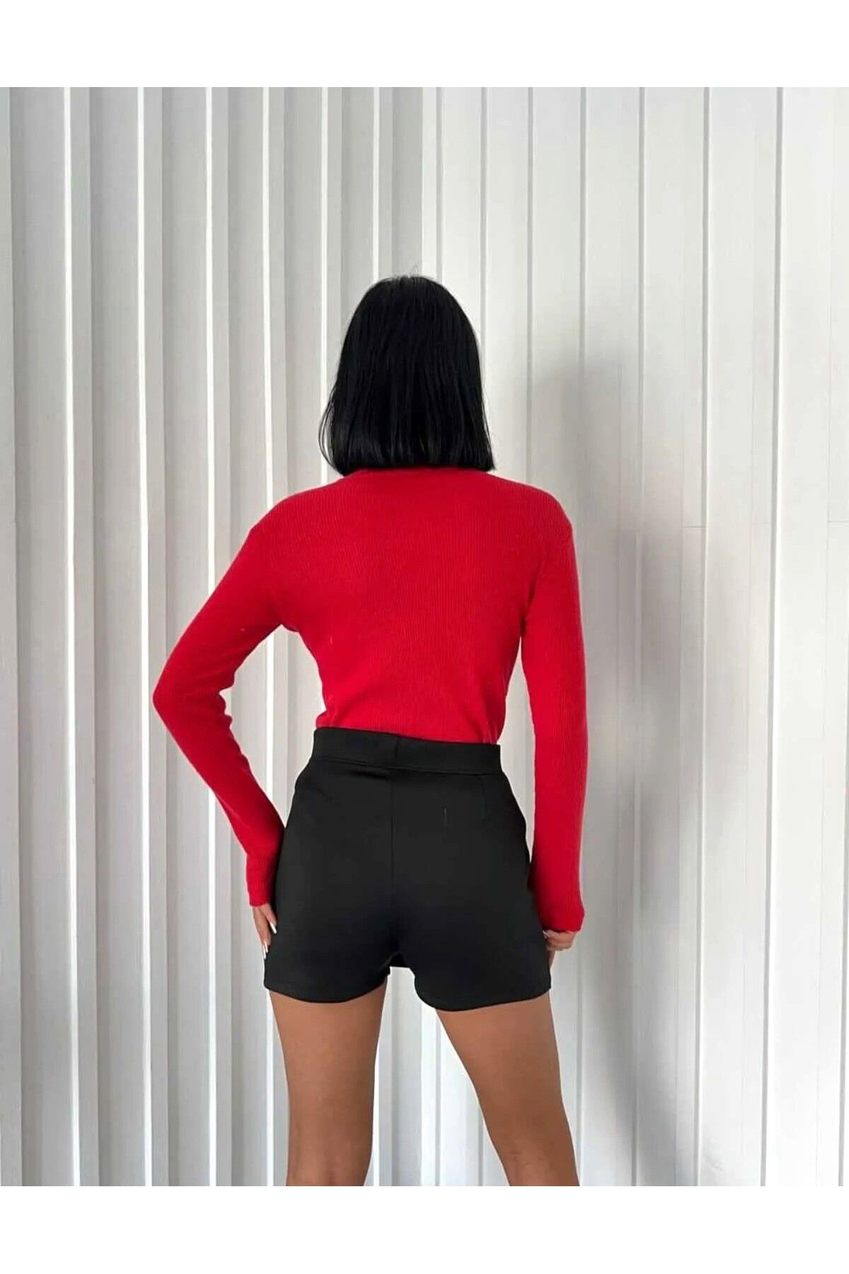 FRC PLUS Sweater Red Slim Fit Trendyol