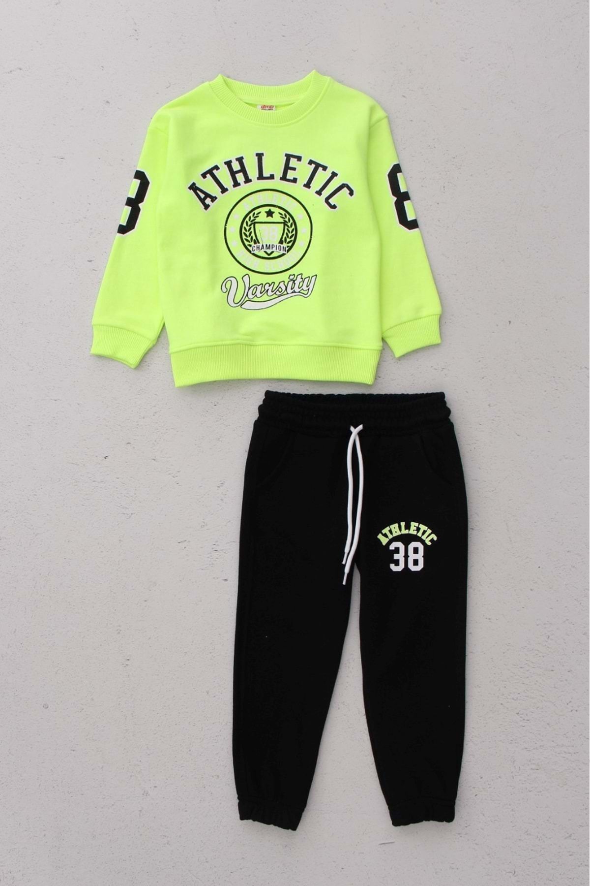 Champion sweatsuit kids green clearance