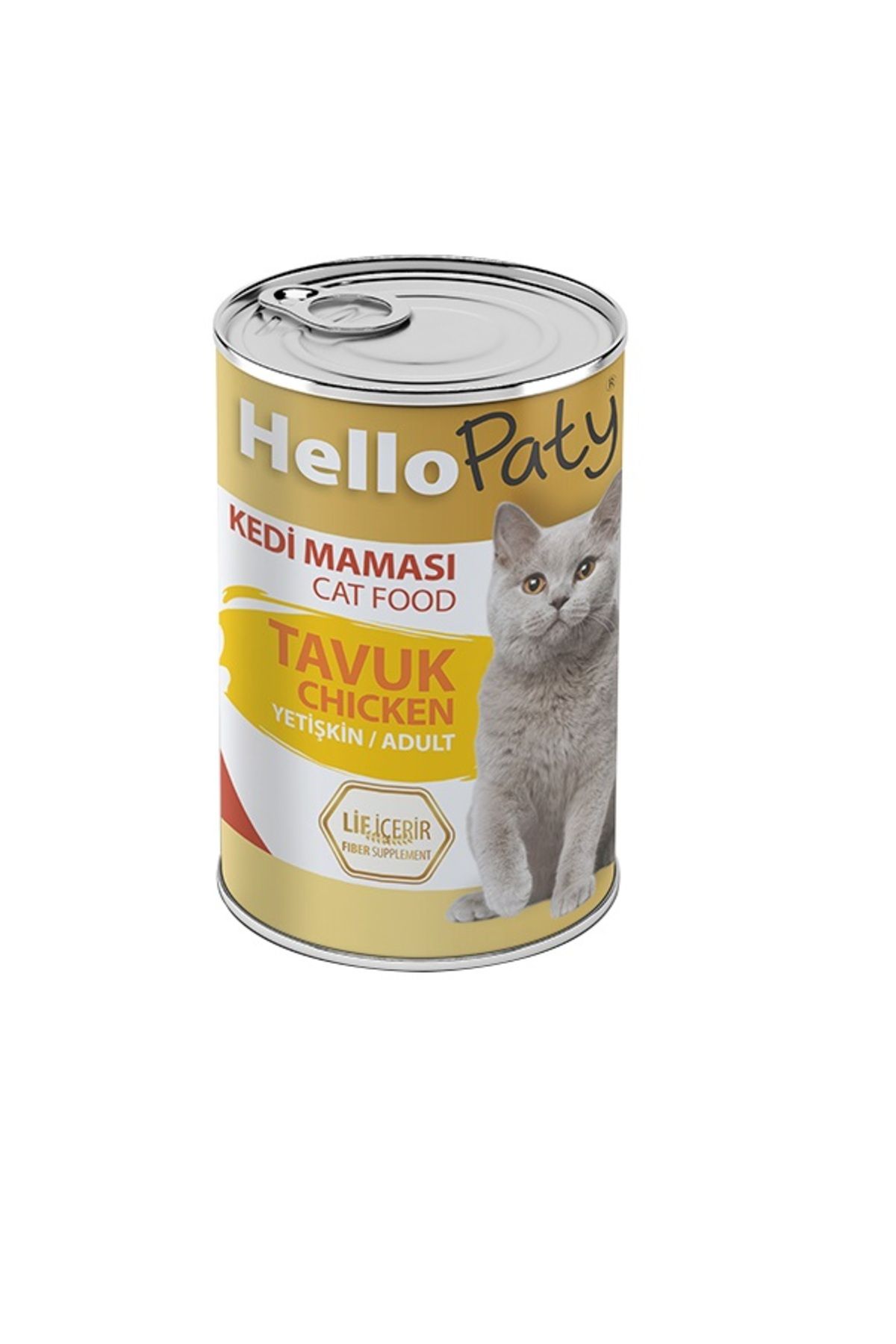 YETİŞKİN TAVUK ETLI KEDI KONSERVE MAMASI 1 ADET X 415 GR