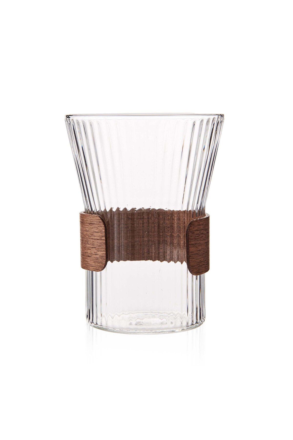 Tohana-320 ml Striped Glass Cup 4