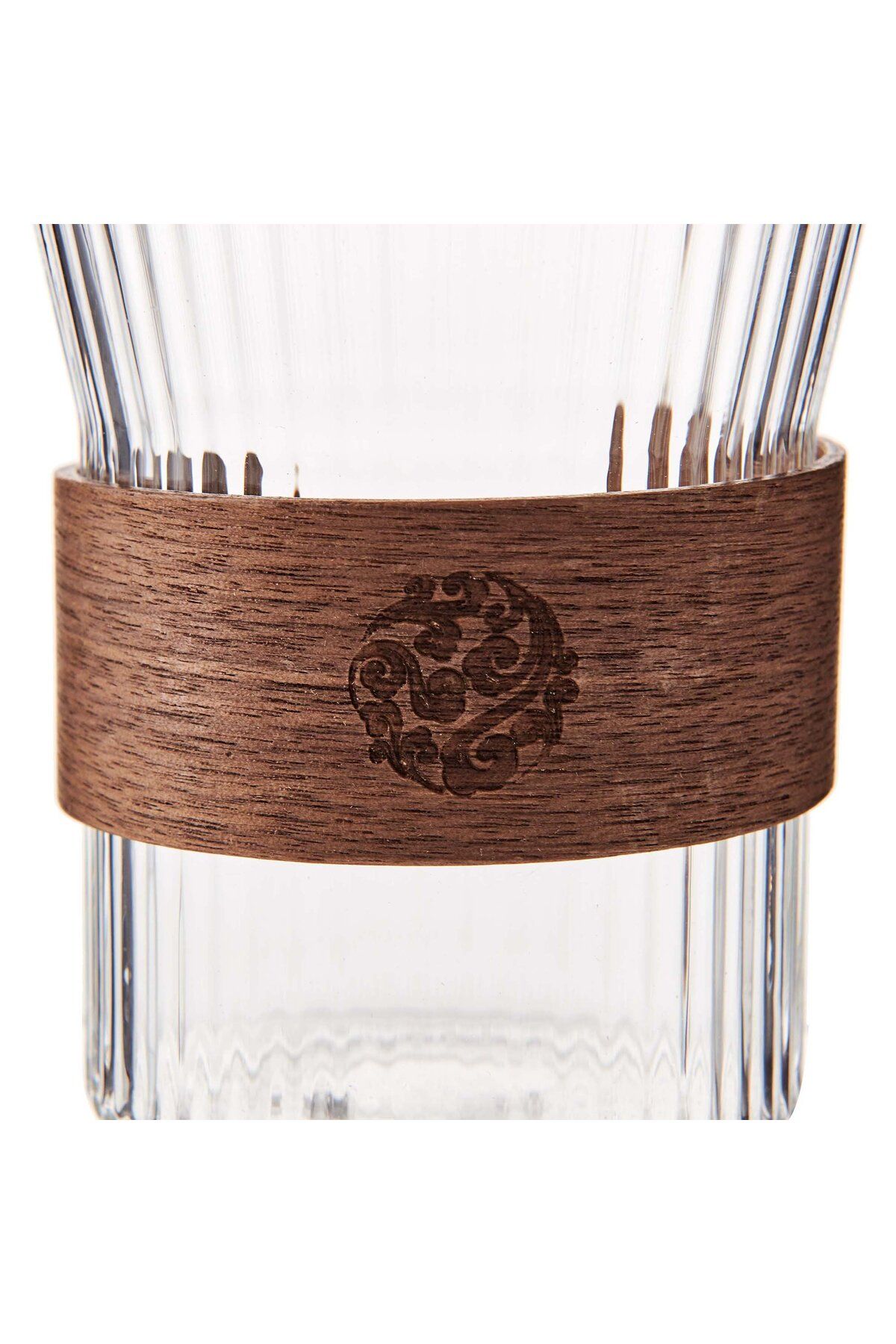 Tohana-320 ml Striped Glass Cup 5