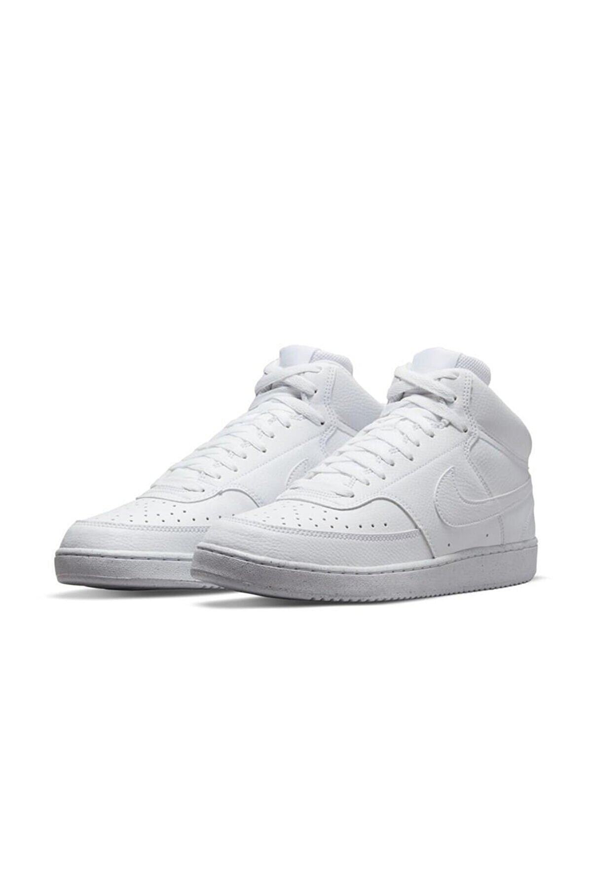 کتانی Nike نایکی مردانه Dn3577-100 Court Vision Mid Next Nature سفید/سفید اورجینال - تصویر 3