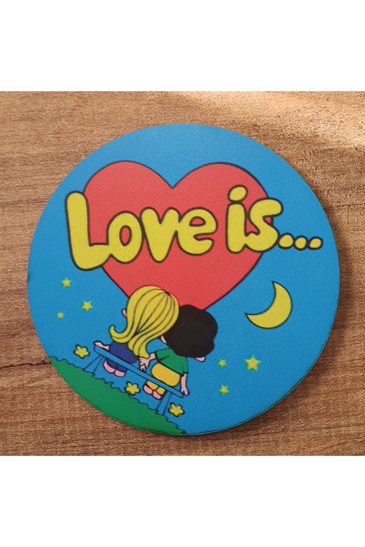 Love Is... Şıpsevdi Gum Wood Coaster (6 PIECES)